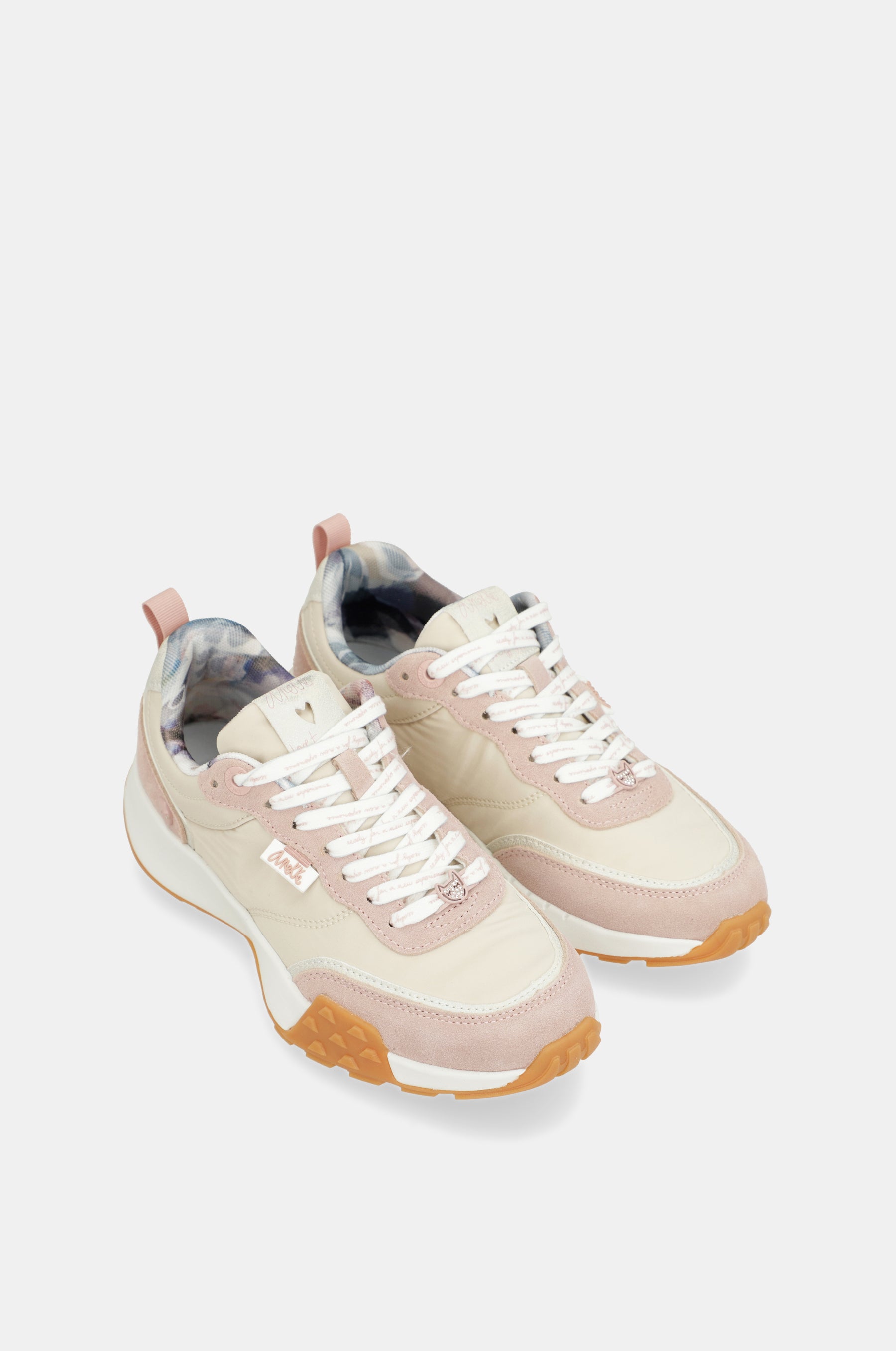 Retro pink sneakers