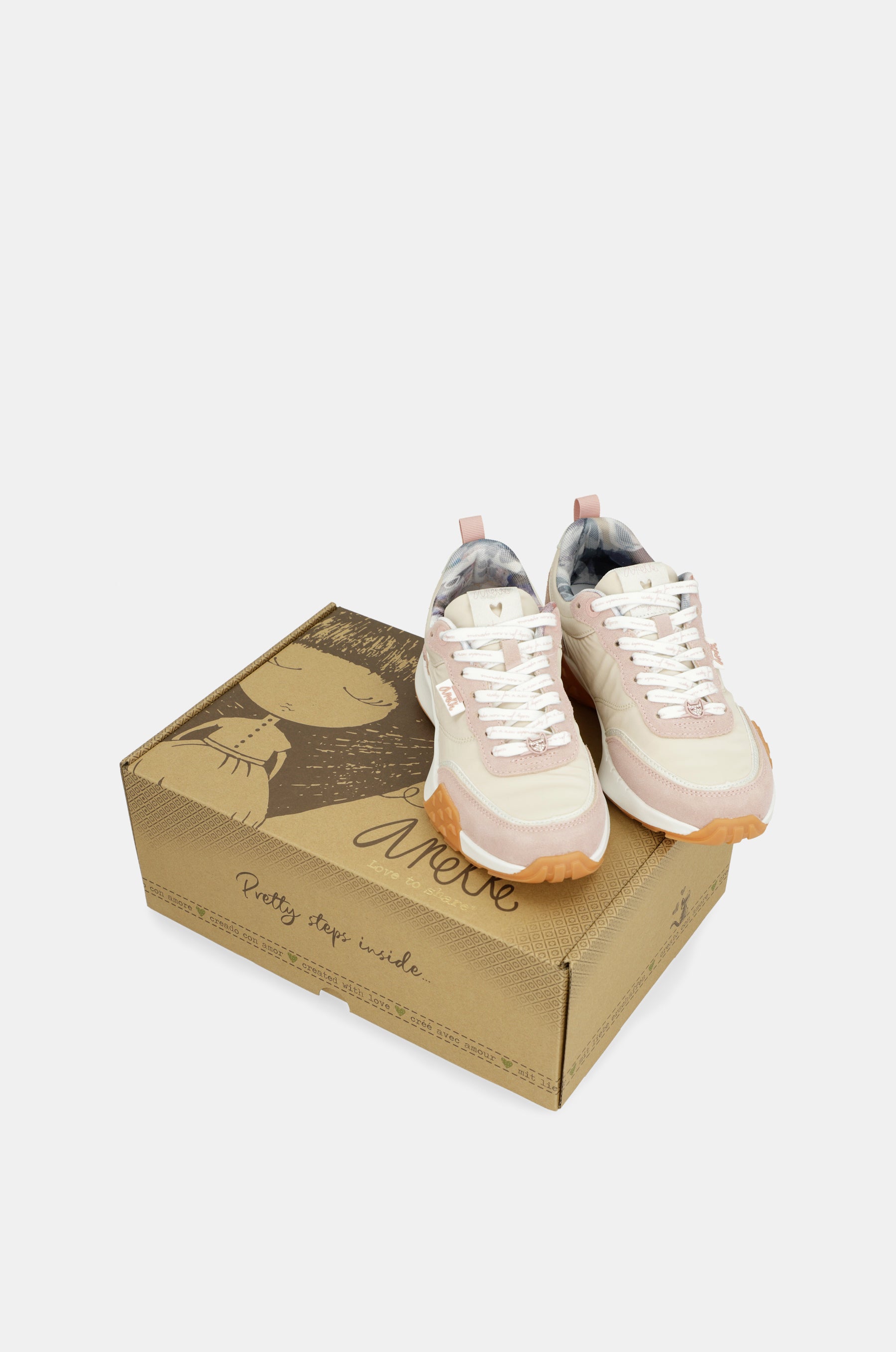 Retro pink sneakers