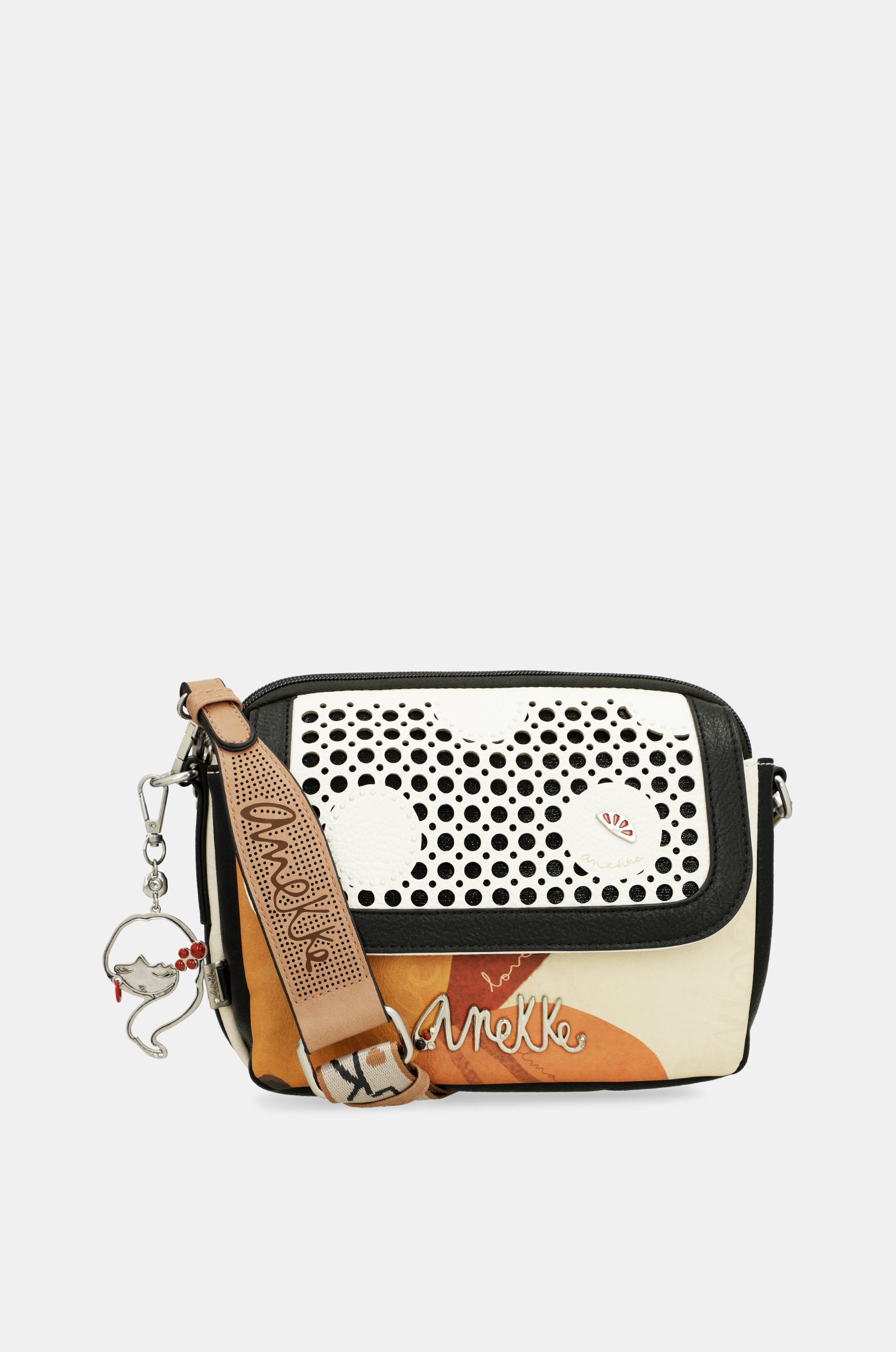 Oval flap crossbody bag Alma
