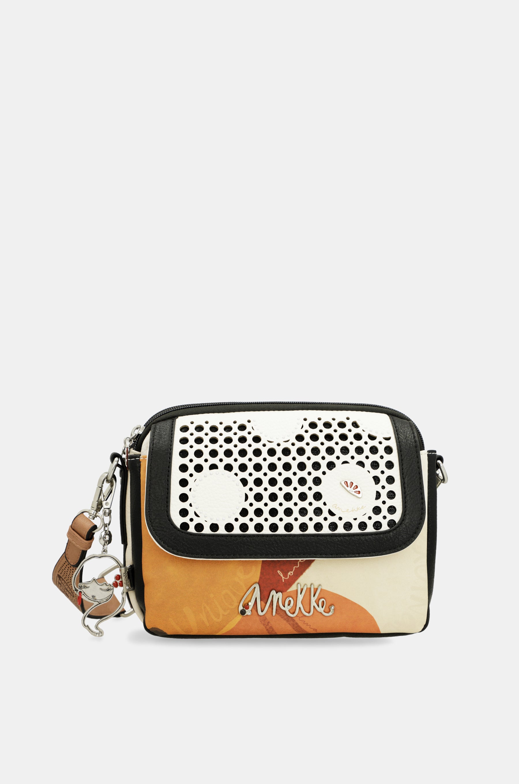 Oval flap crossbody bag Alma