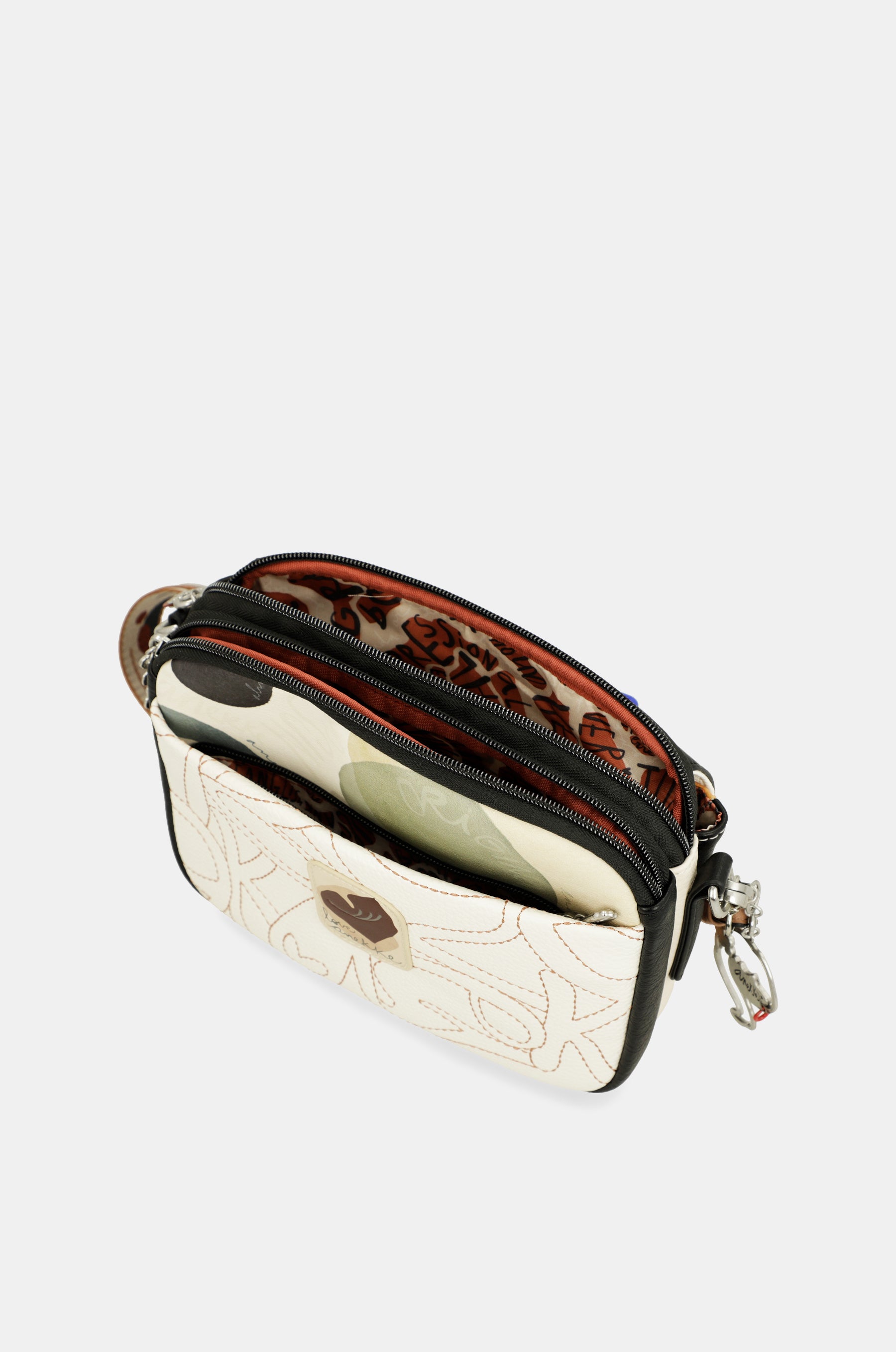 Oval flap crossbody bag Alma
