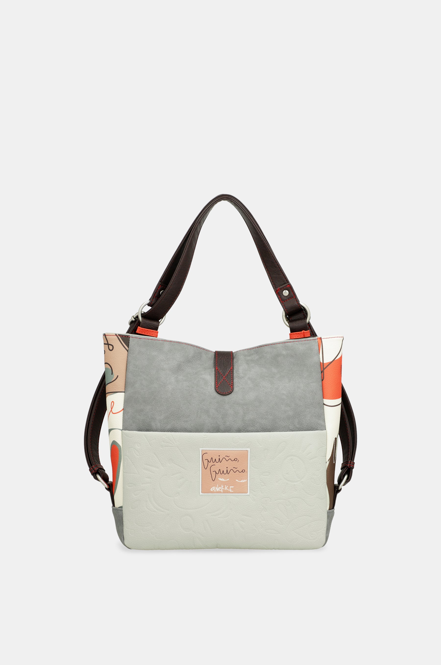 Convertible shoulder bag into backpack Alma