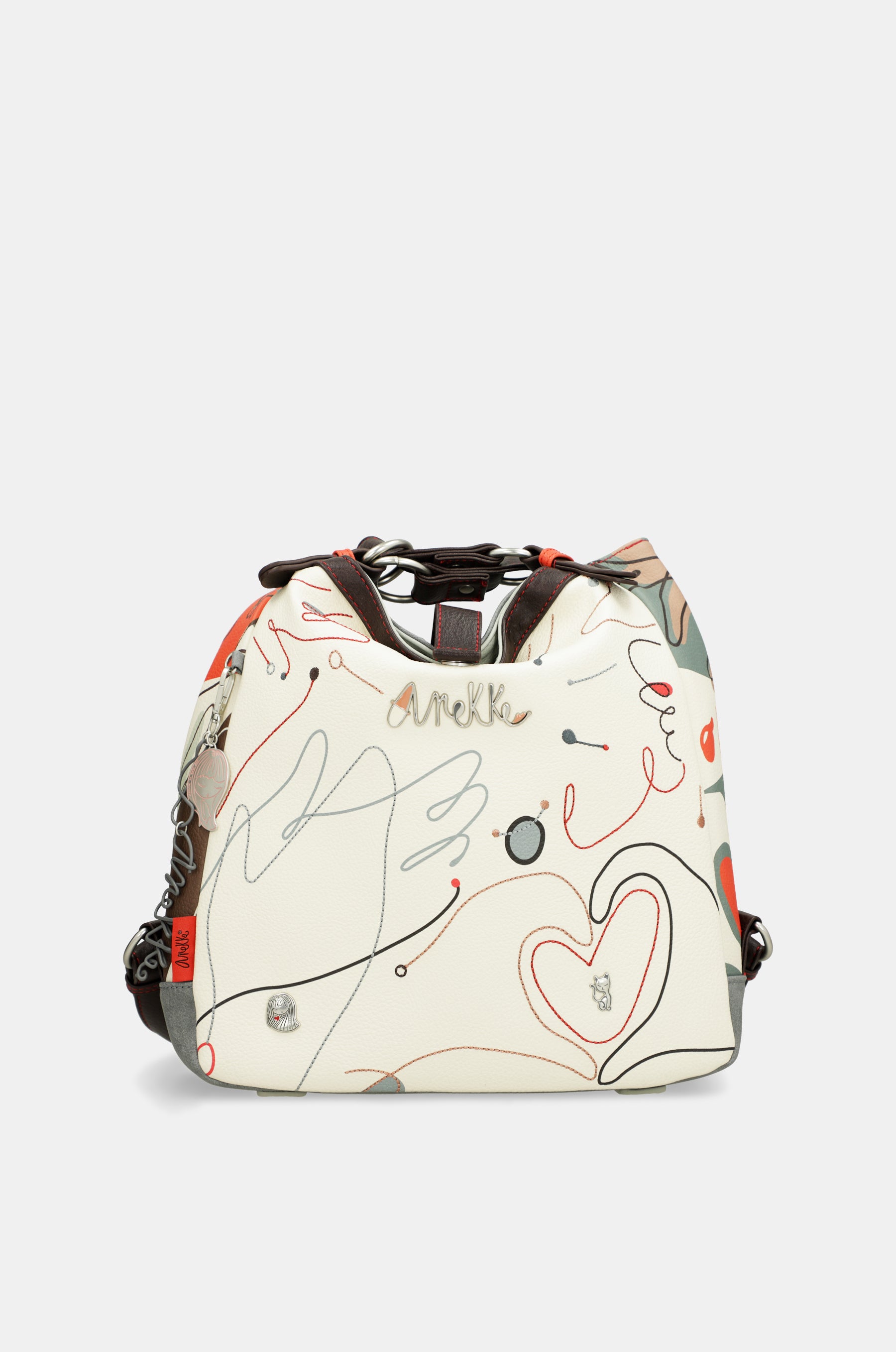 Convertible shoulder bag into backpack Alma