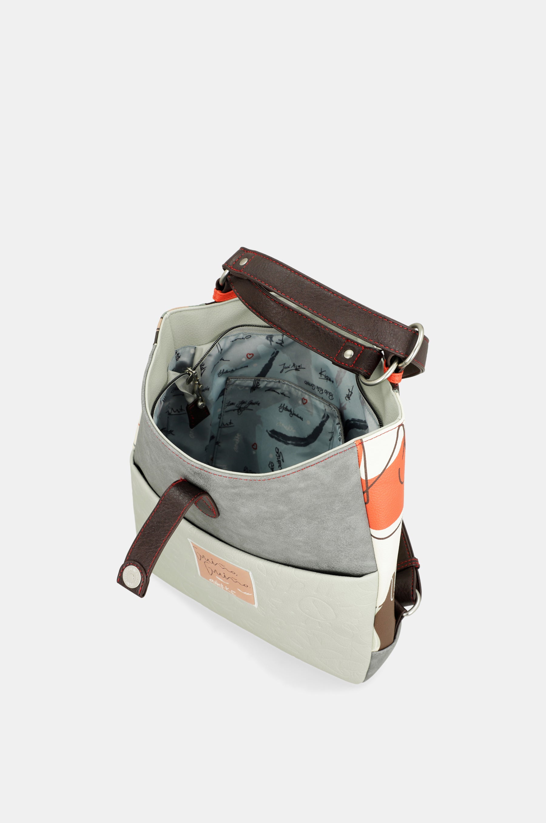 Convertible shoulder bag into backpack Alma