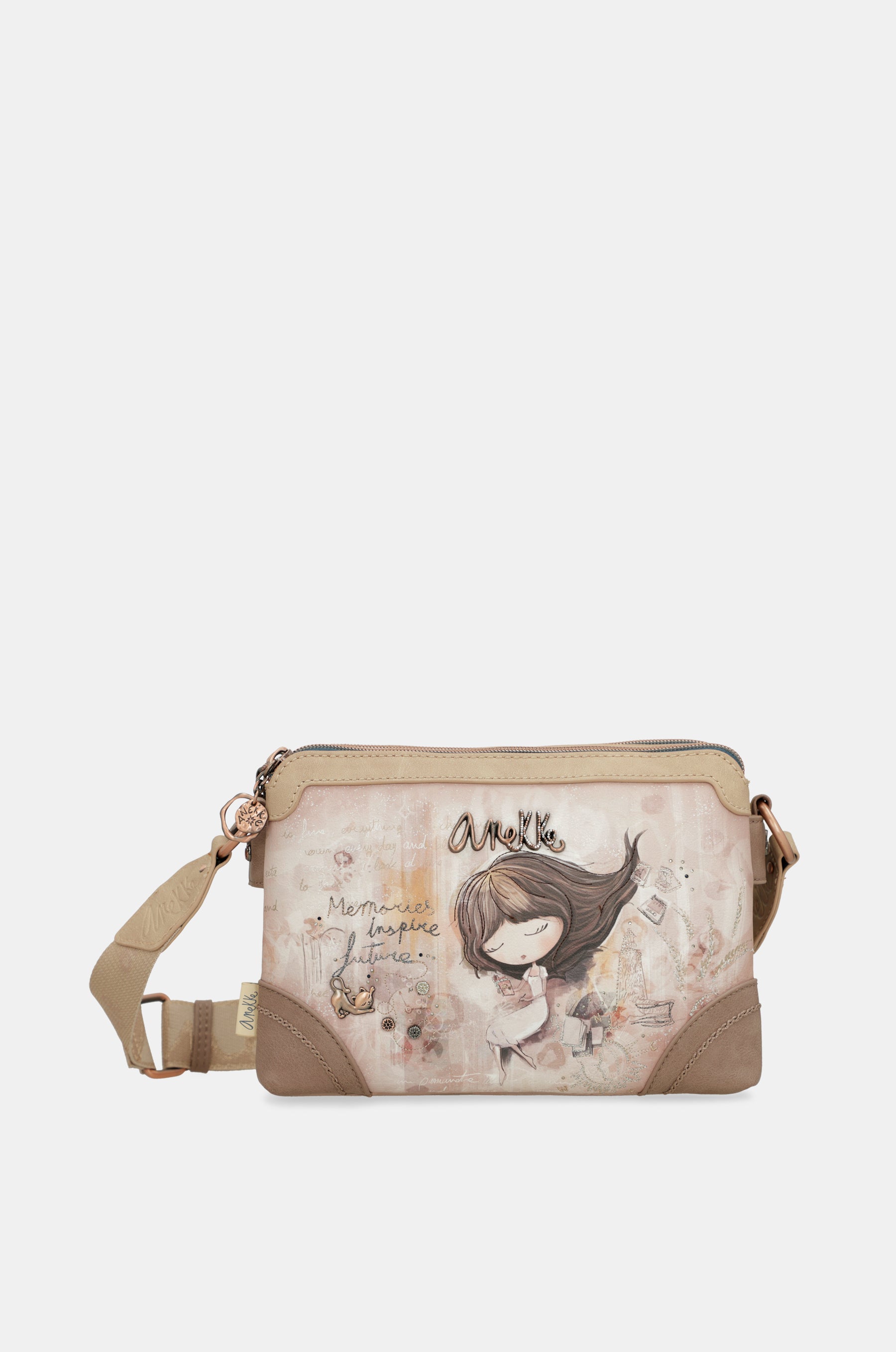 Double compartment crossbody bag Memories