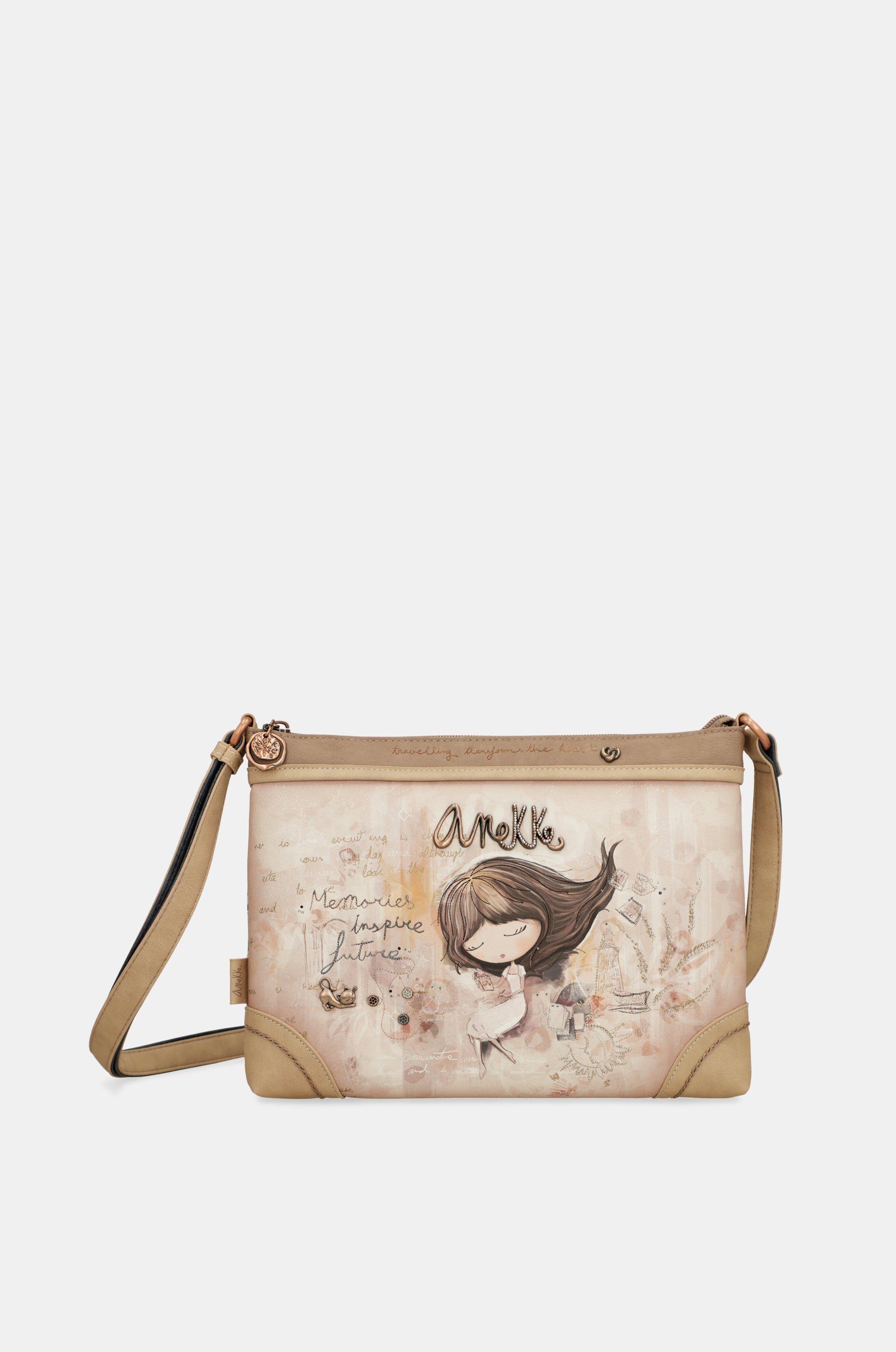 Large printed crossbody bag Memories
