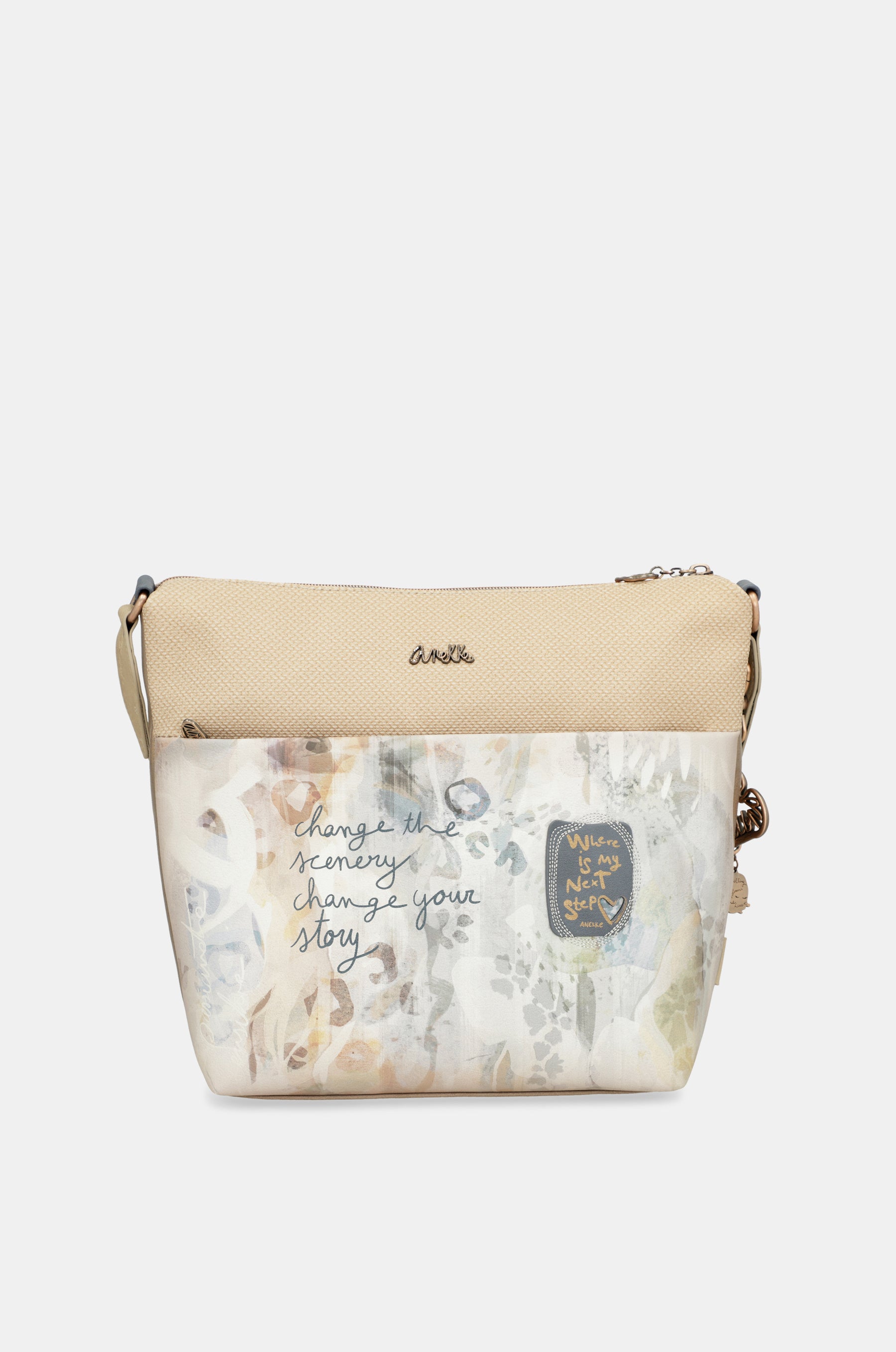 Large crossbody bag with front pocket Memories