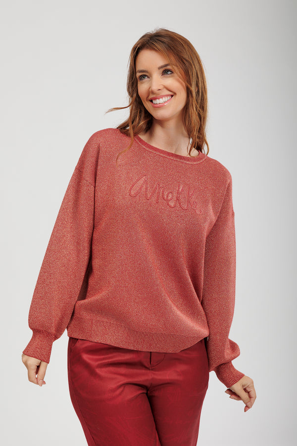 Metallic red jumper