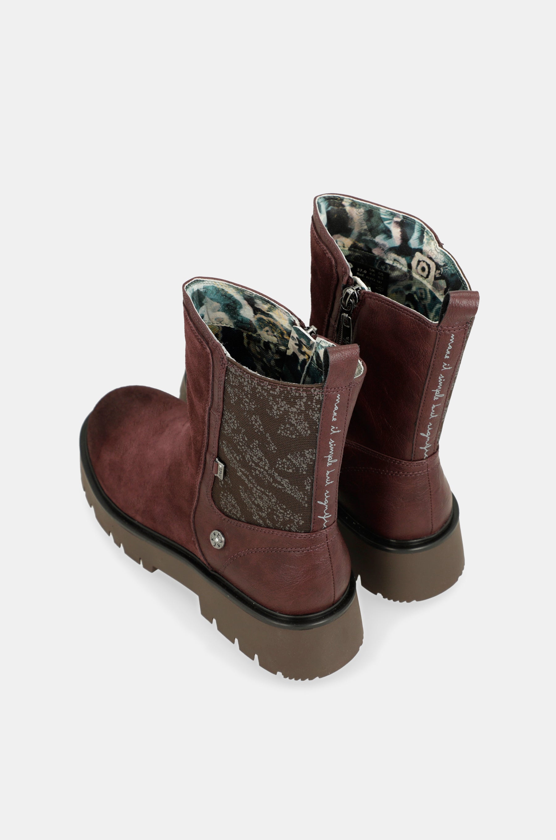 Evolution burgundy boots