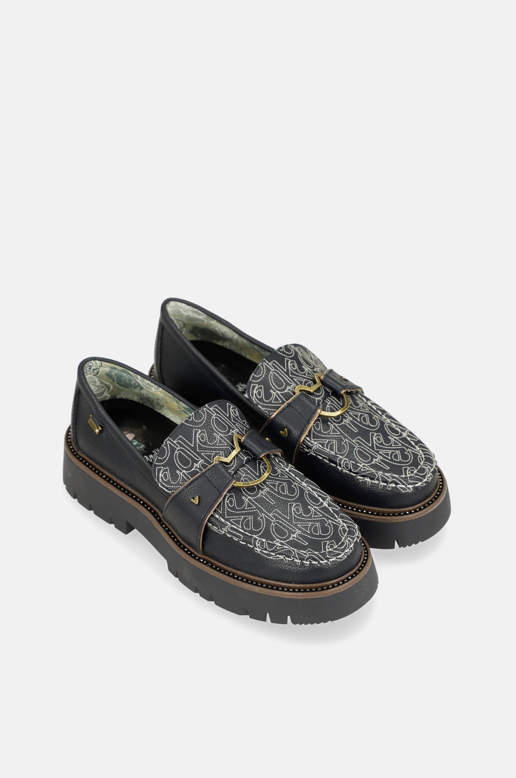 Towanda navy blue loafers