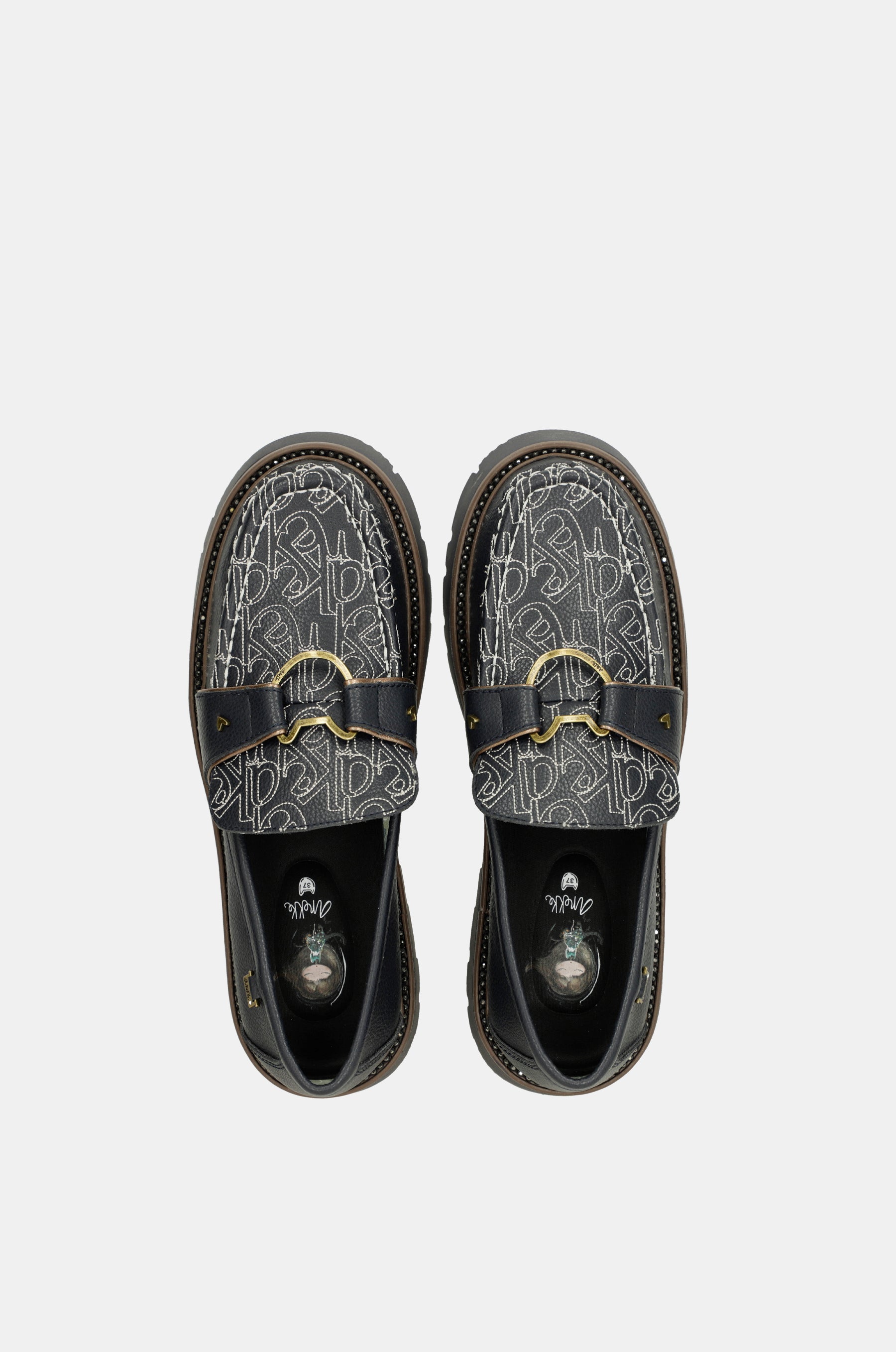 Towanda navy blue loafers