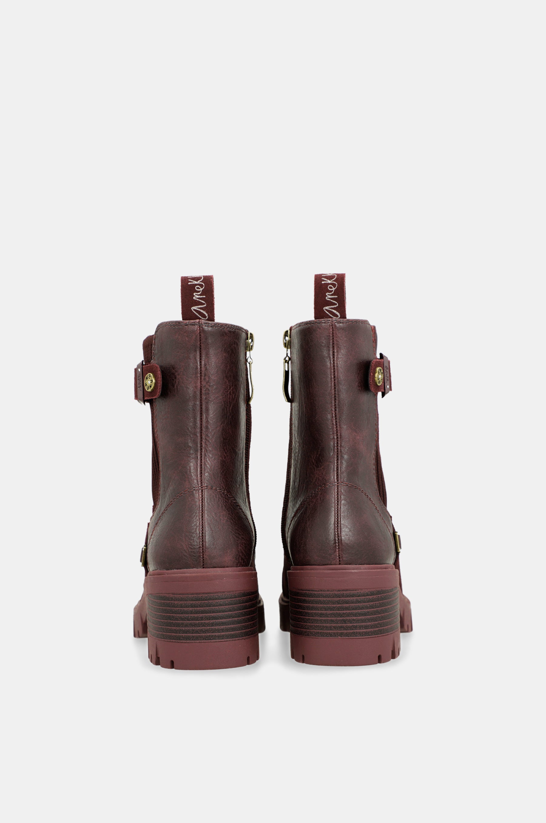 Manifesto burgundy ankle boot