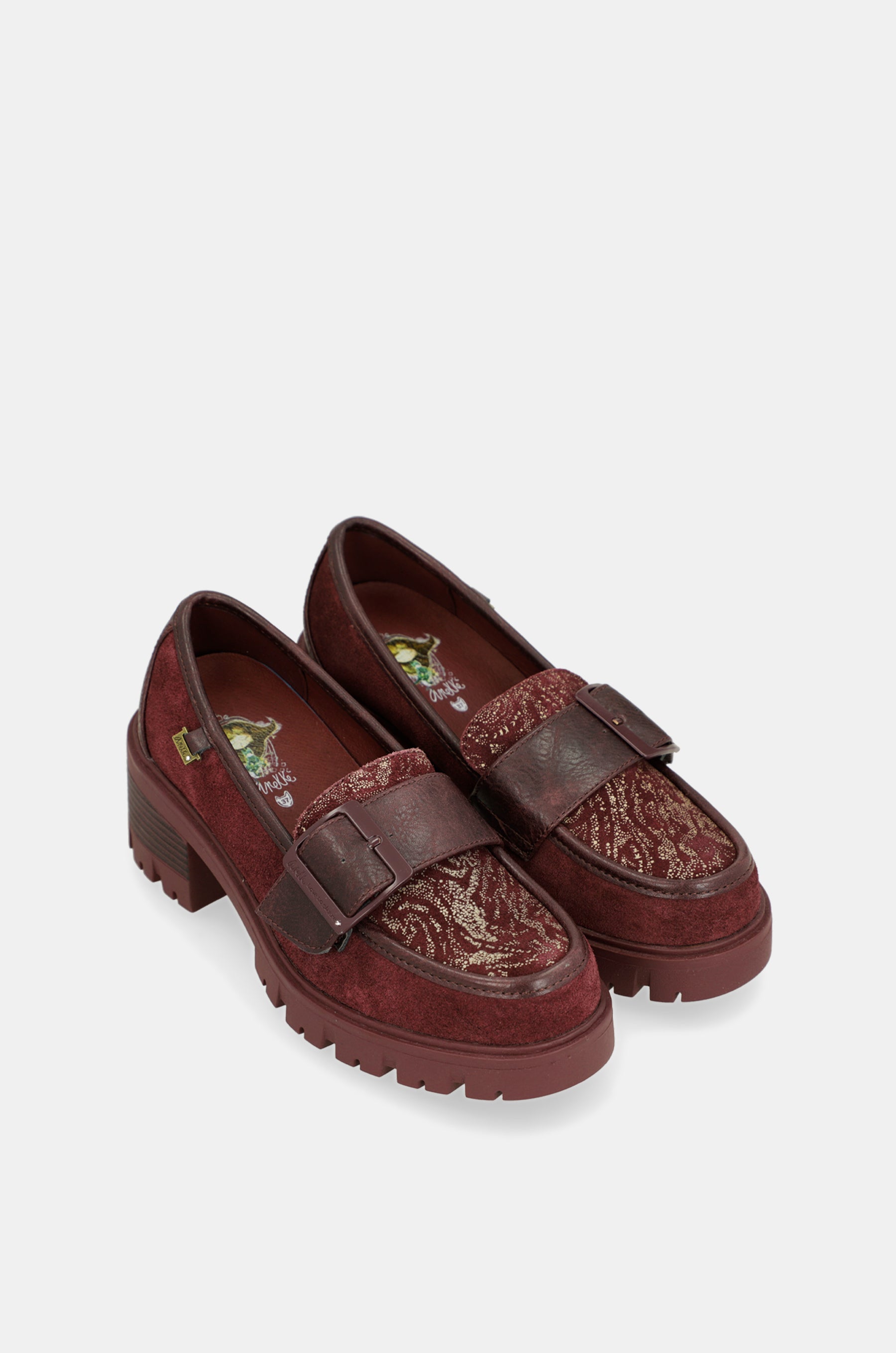 Burgundy loafers