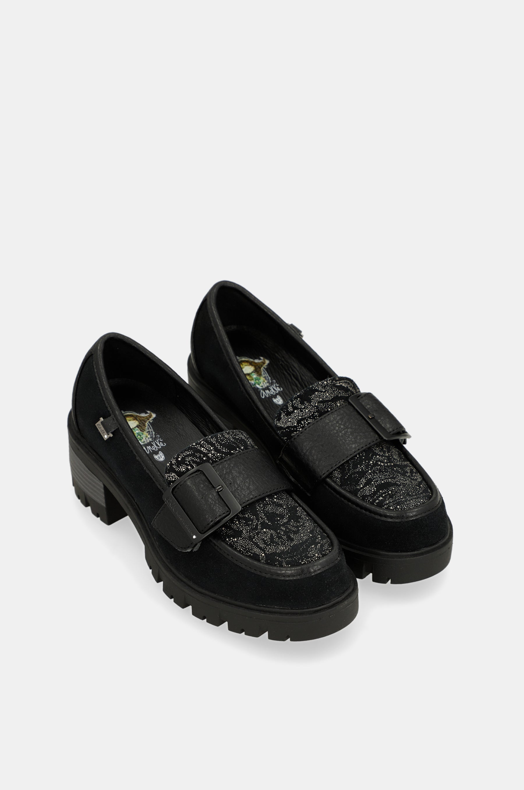 Black loafers