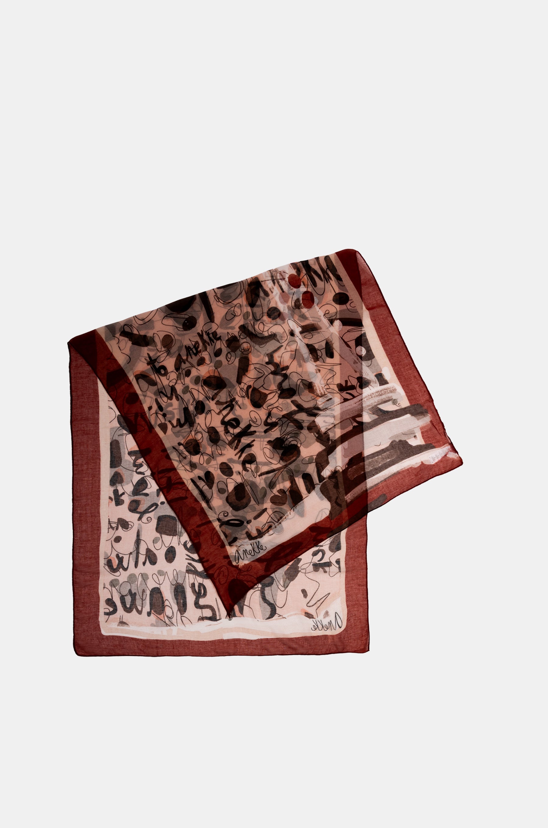 Mademoiselle printed scarf