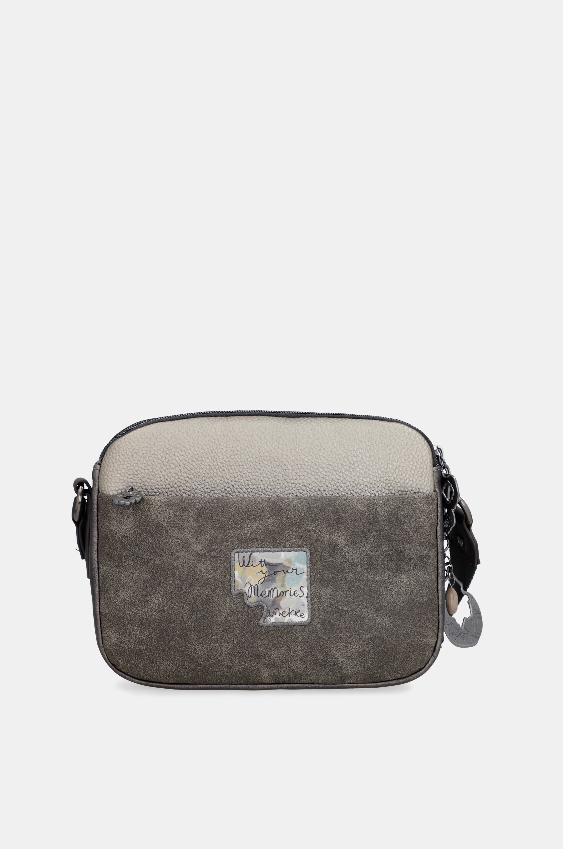 Real oval flap crossbody bag