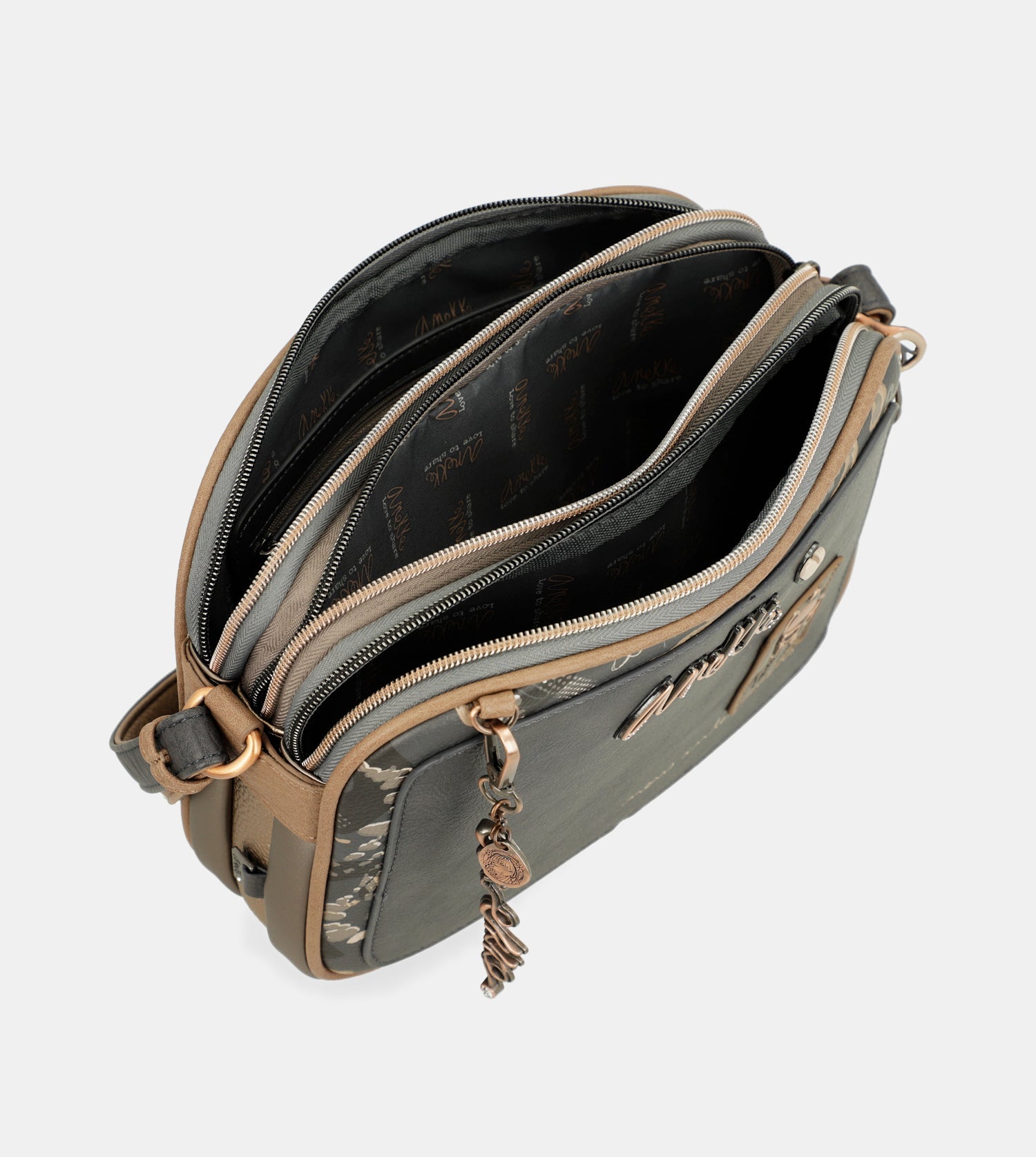 Intentions 3-compartment crossbody bag