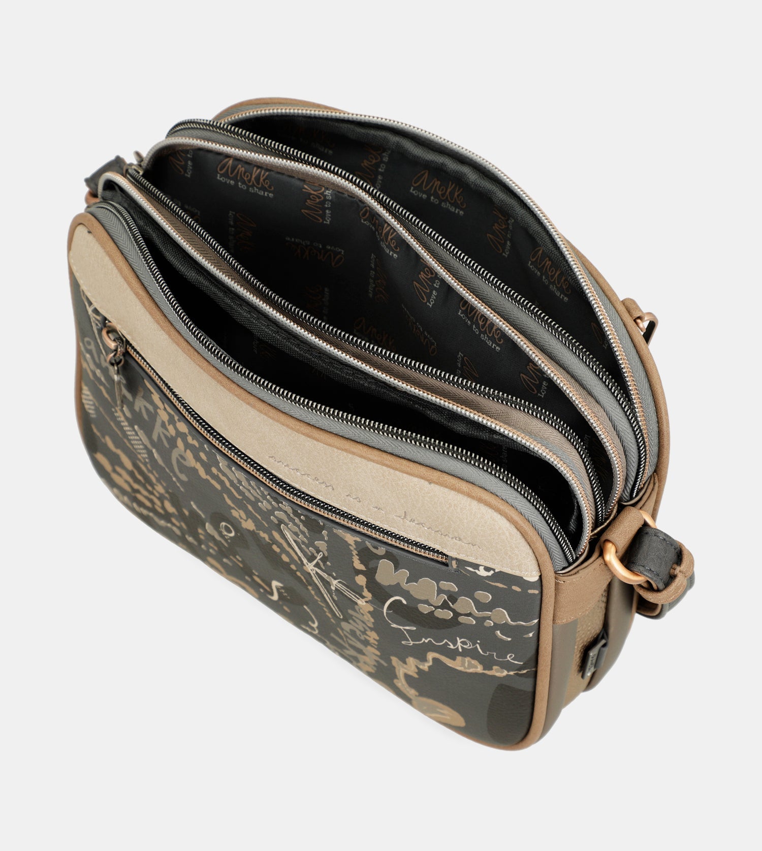 Intentions 3-compartment crossbody bag