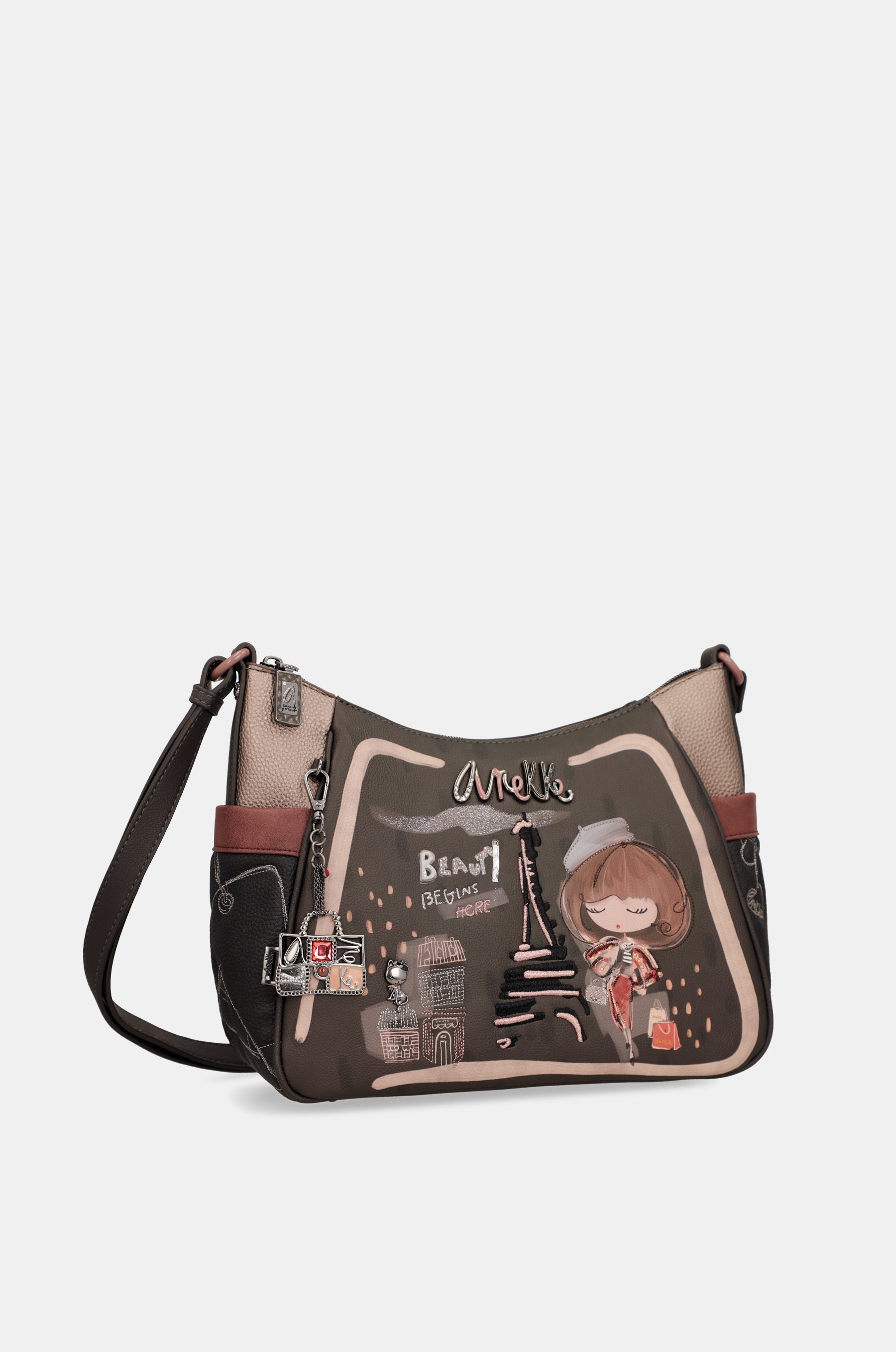 Mademoiselle large shoulder bag with shoulder strap