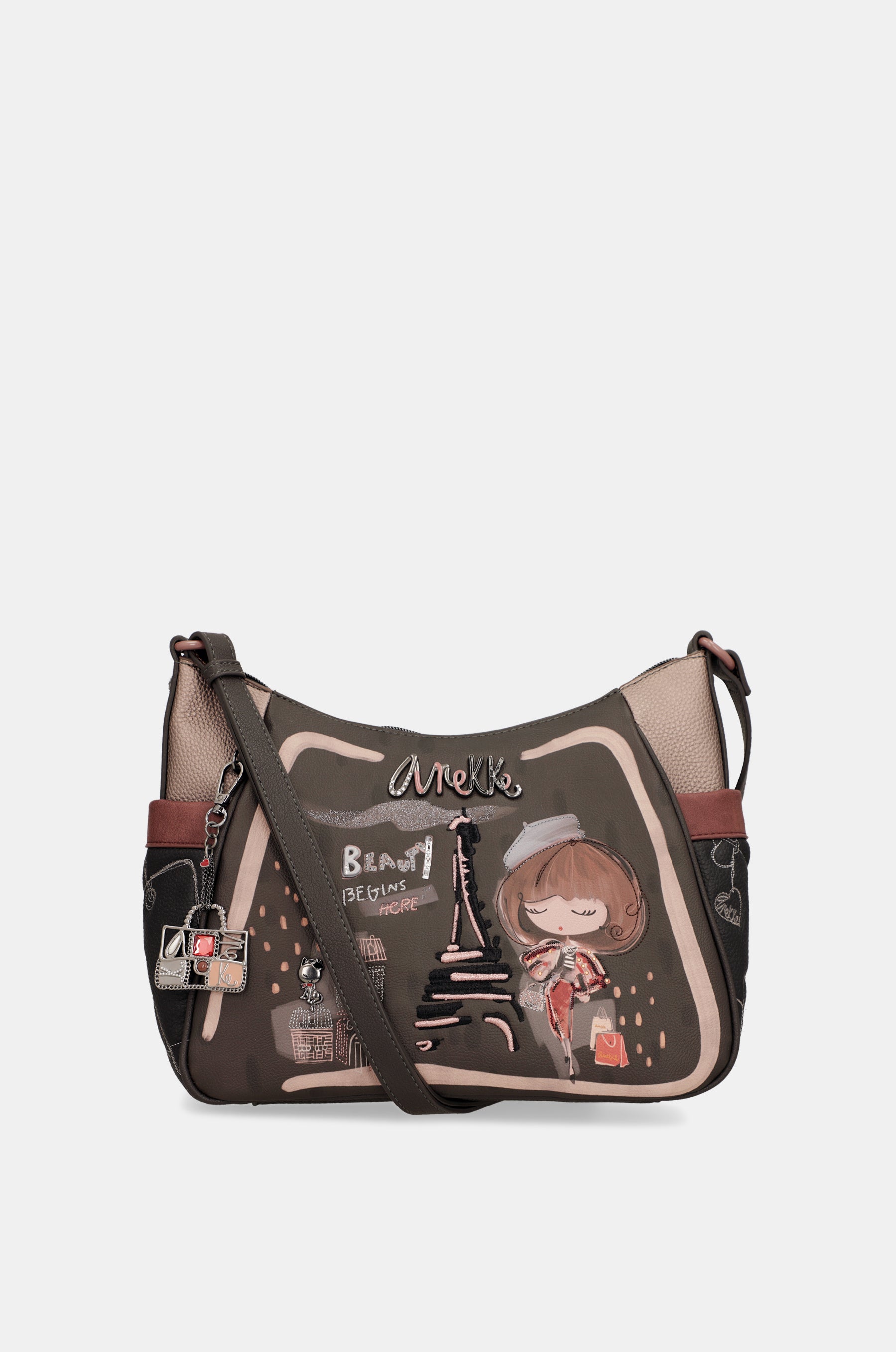Mademoiselle large shoulder bag with shoulder strap