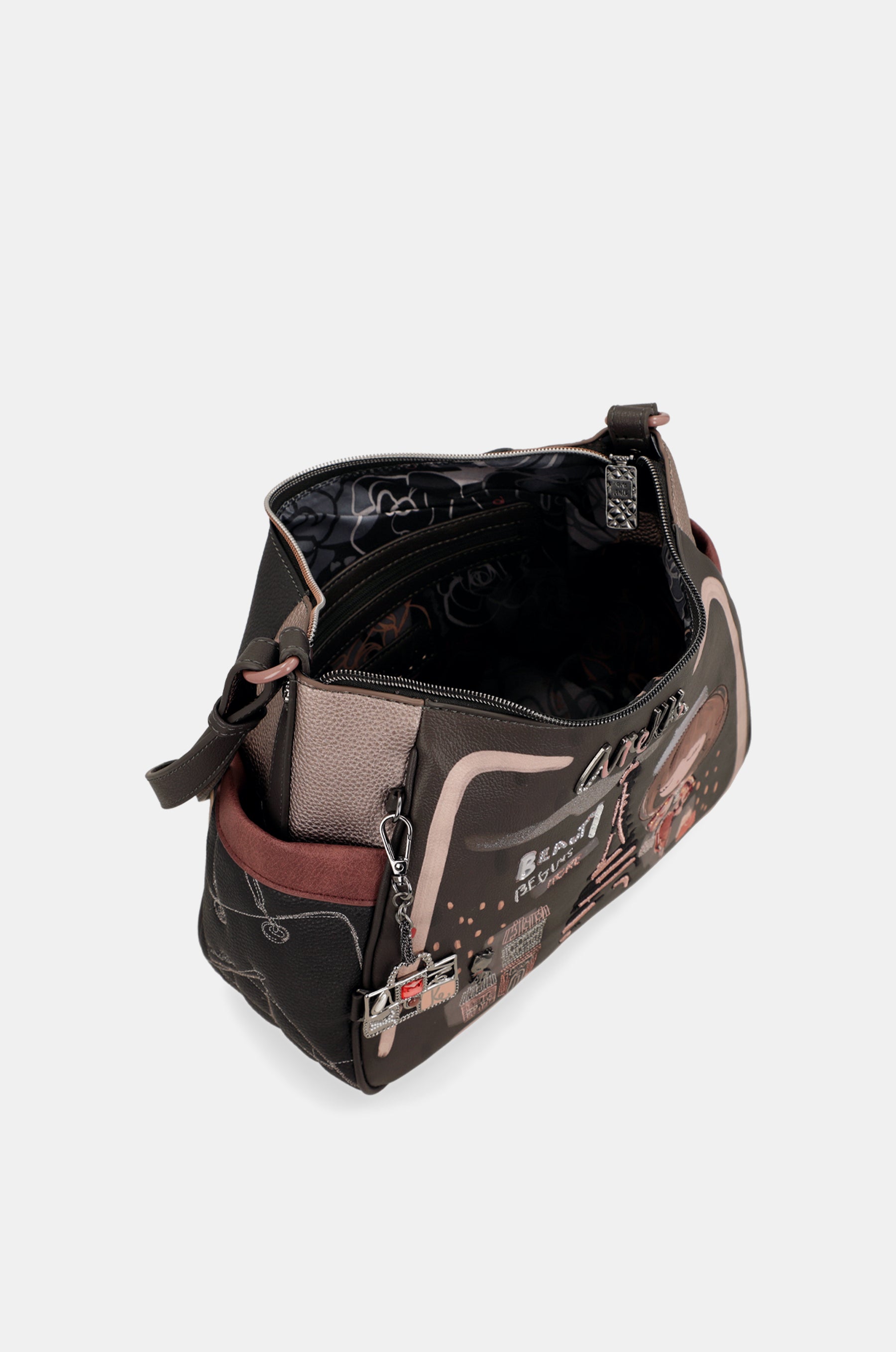 Mademoiselle large shoulder bag with shoulder strap