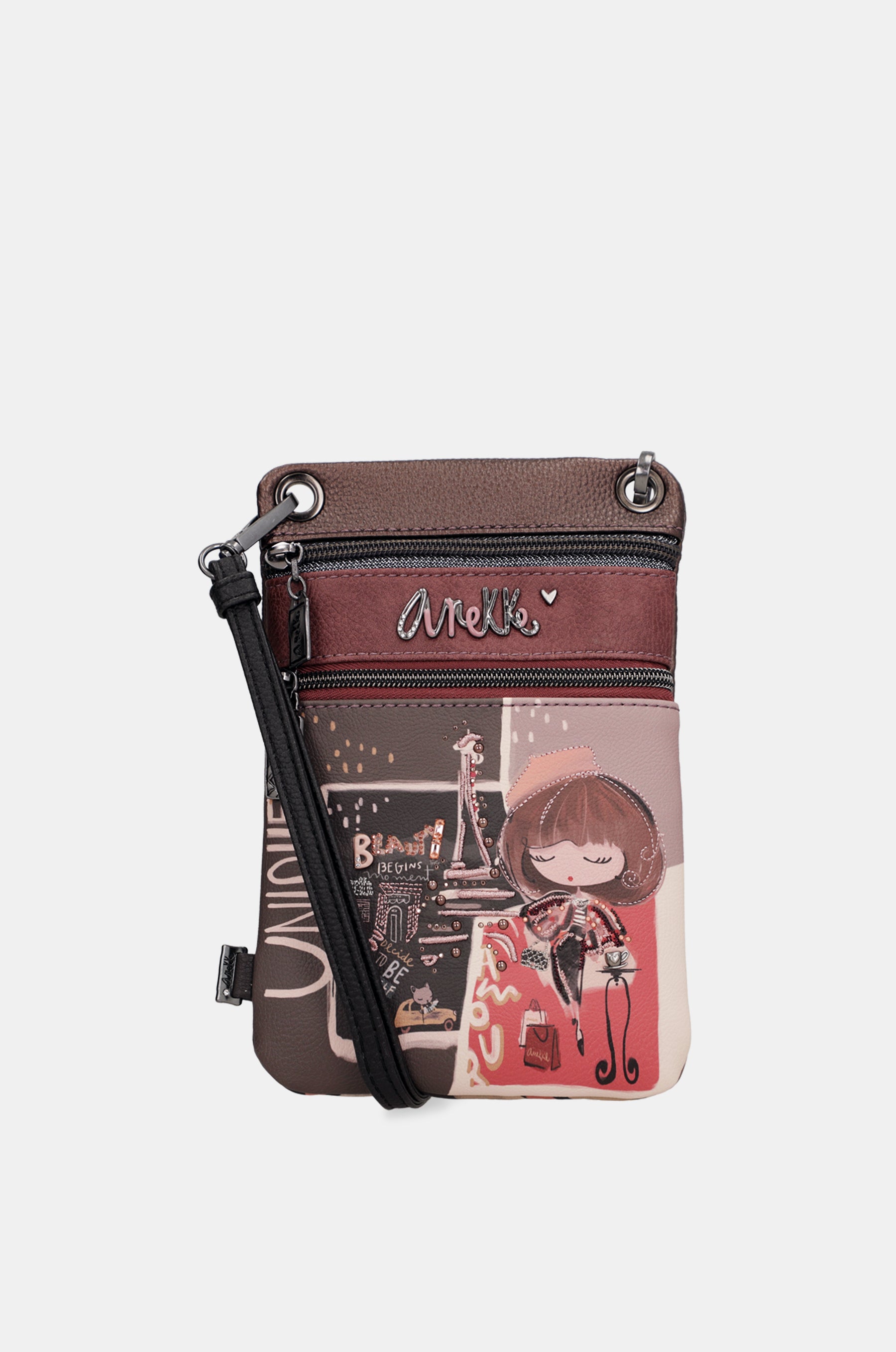 Mademoiselle 2-compartment mini crossbody bag