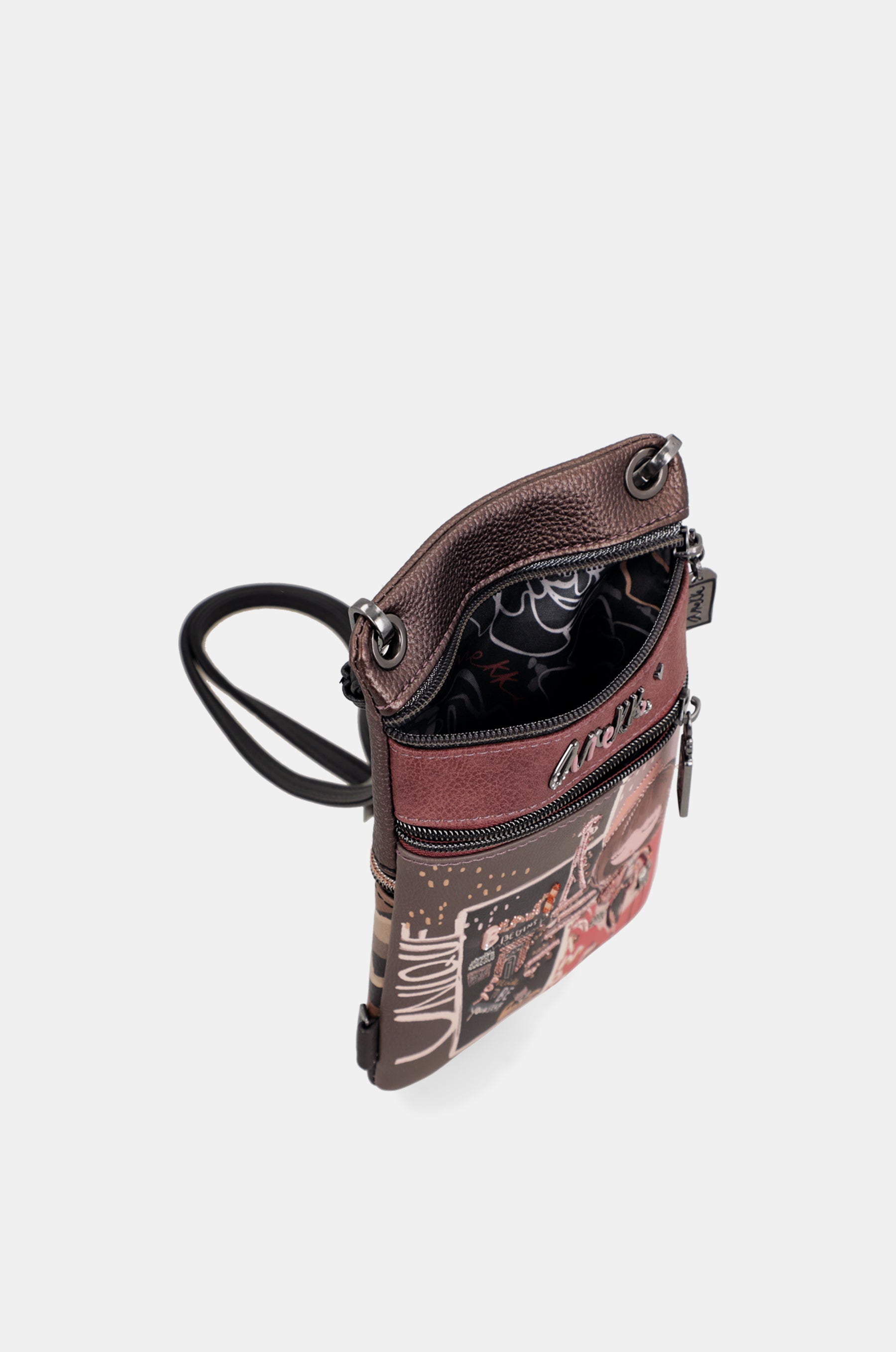 Mademoiselle 2-compartment mini crossbody bag