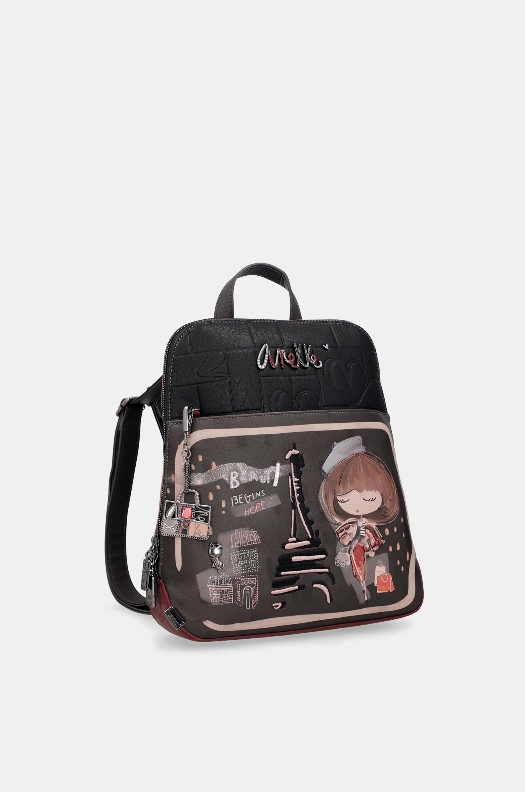 Mademoiselle backpack for leisure use
