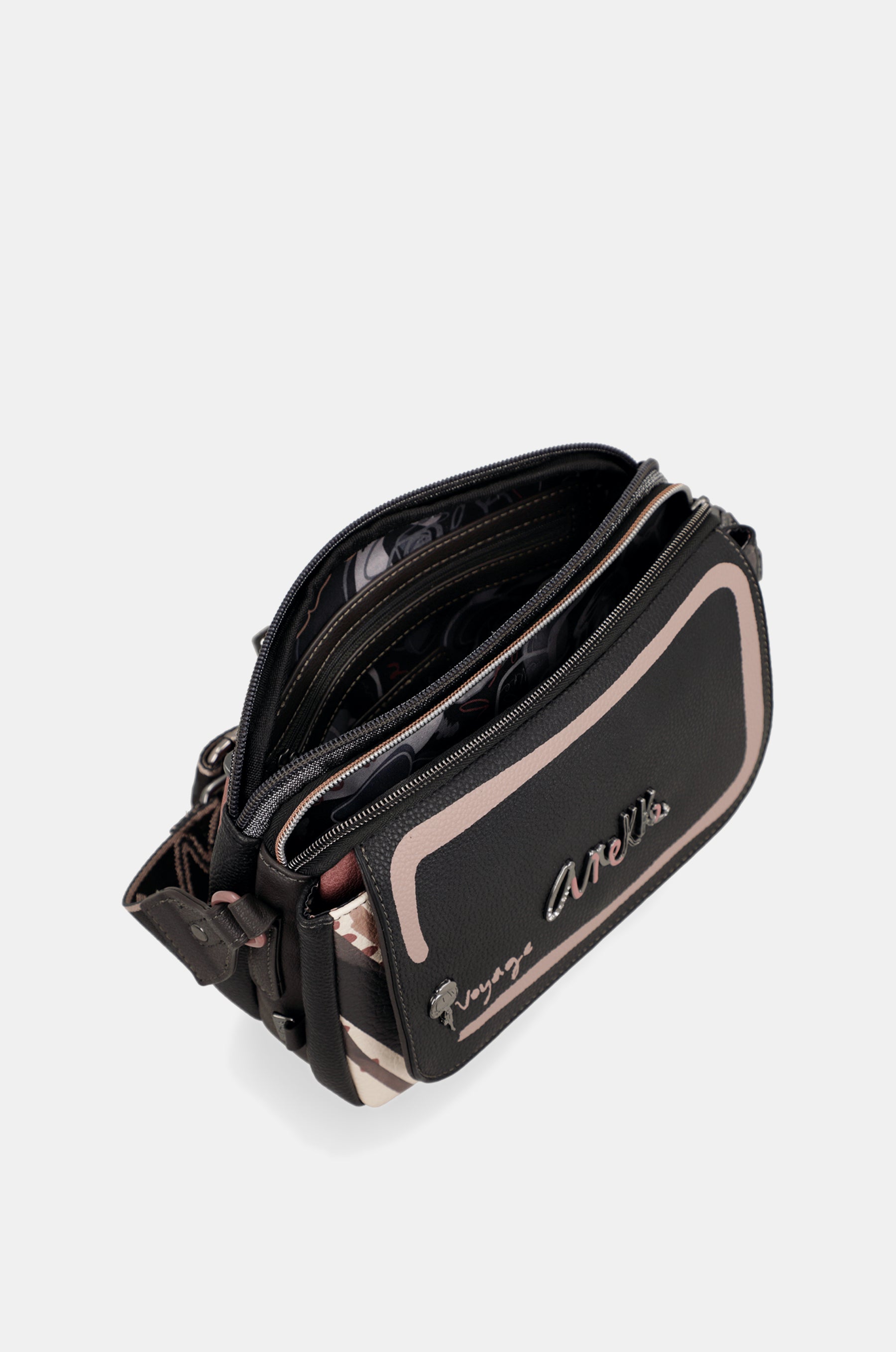 Parisian oval flap crossbody bag