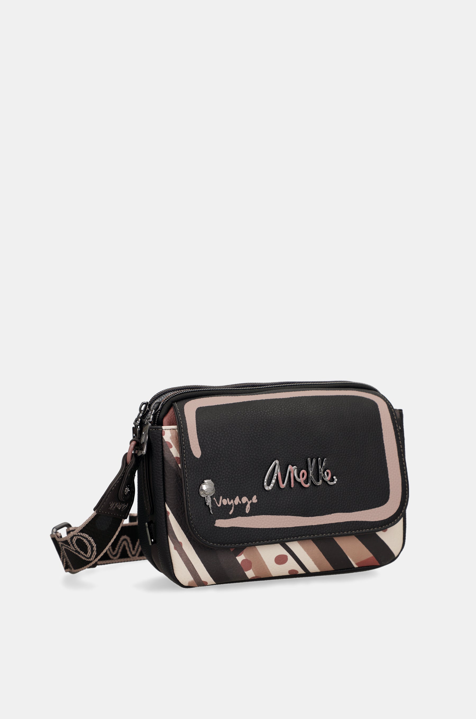 Parisian oval flap crossbody bag