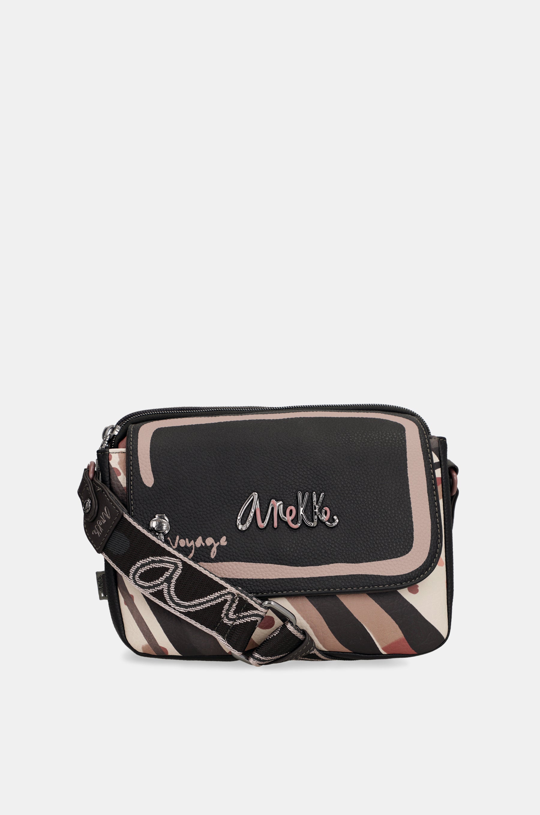 Parisian oval flap crossbody bag
