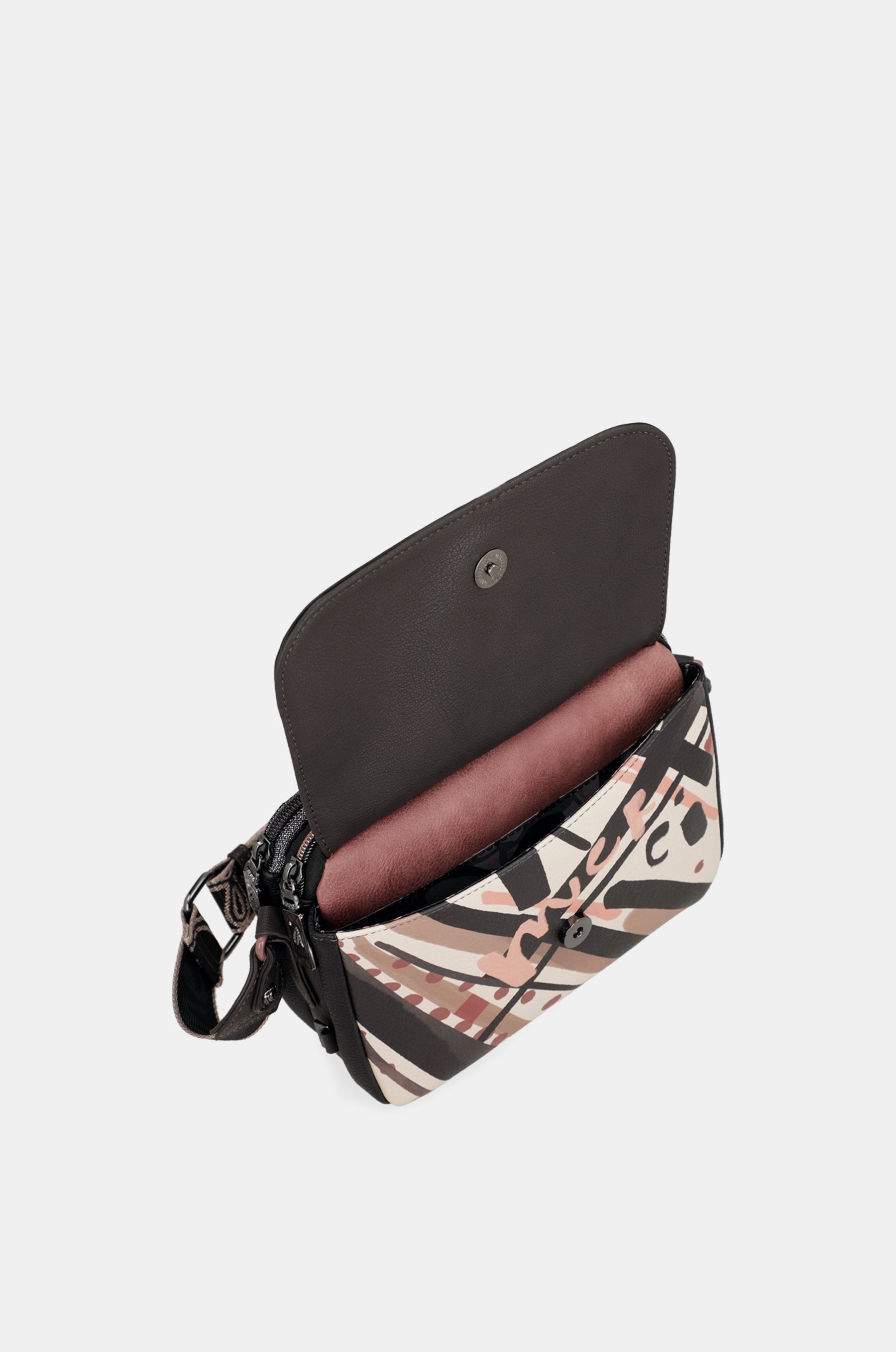 Parisian oval flap crossbody bag