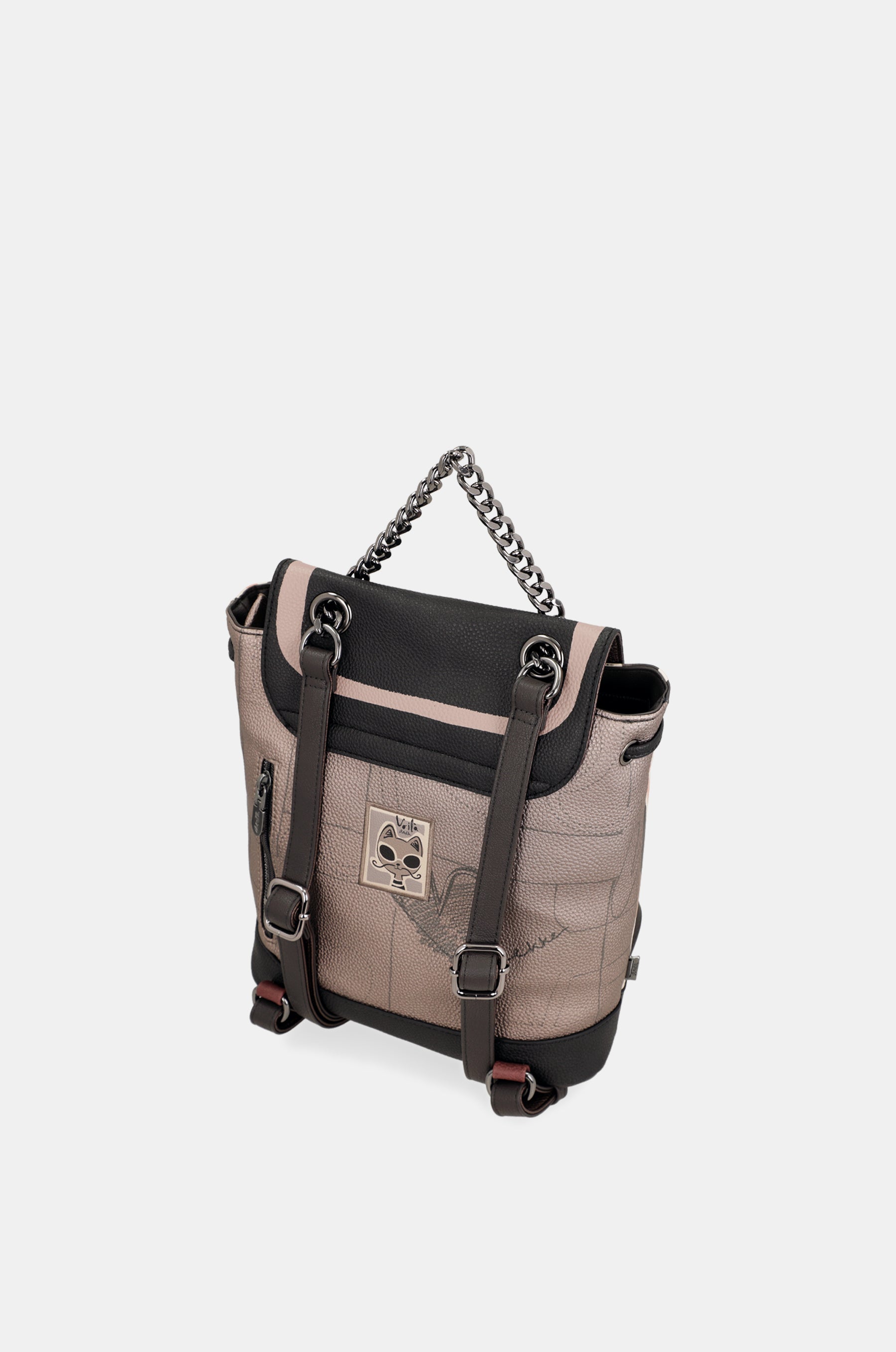 Parisian flap backpack