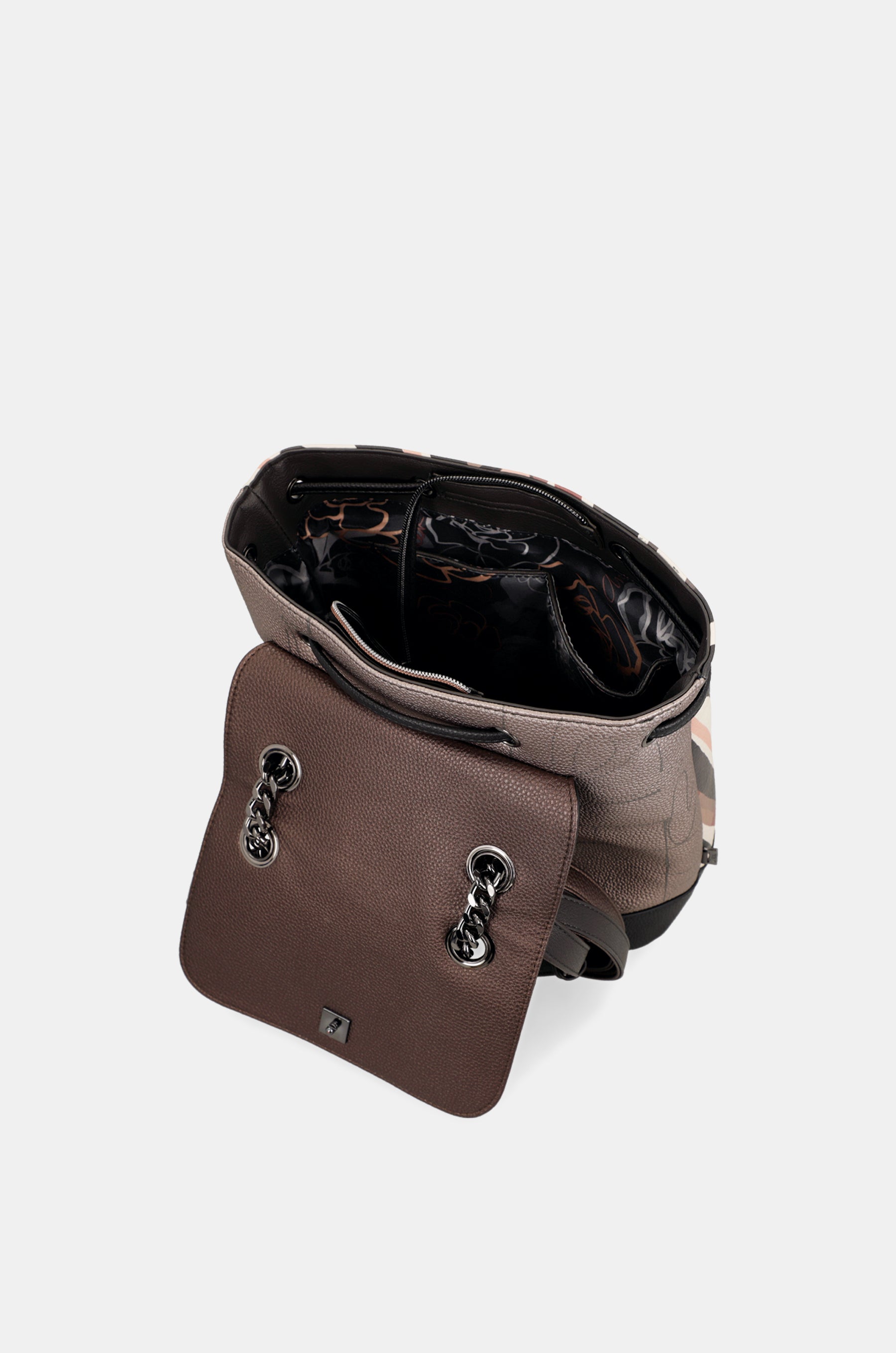 Parisian flap backpack