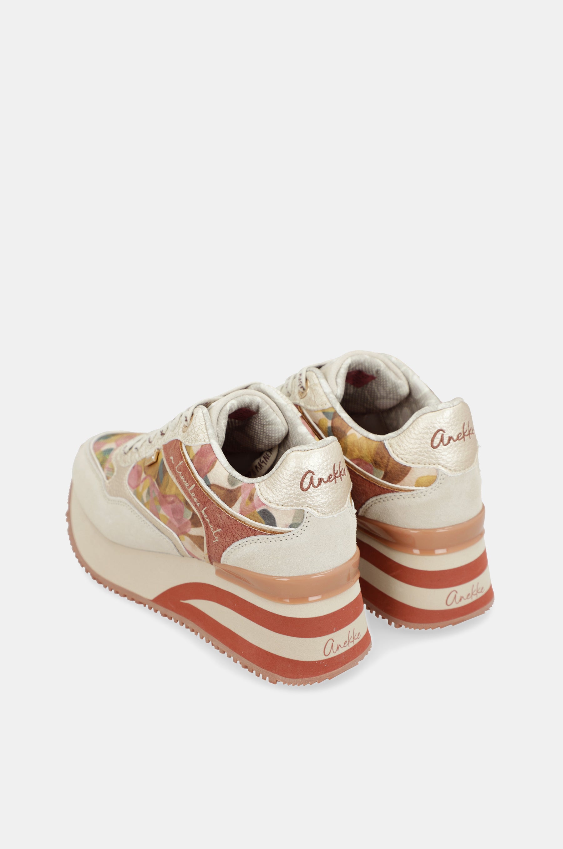 Pink and beige Bloom sneakers