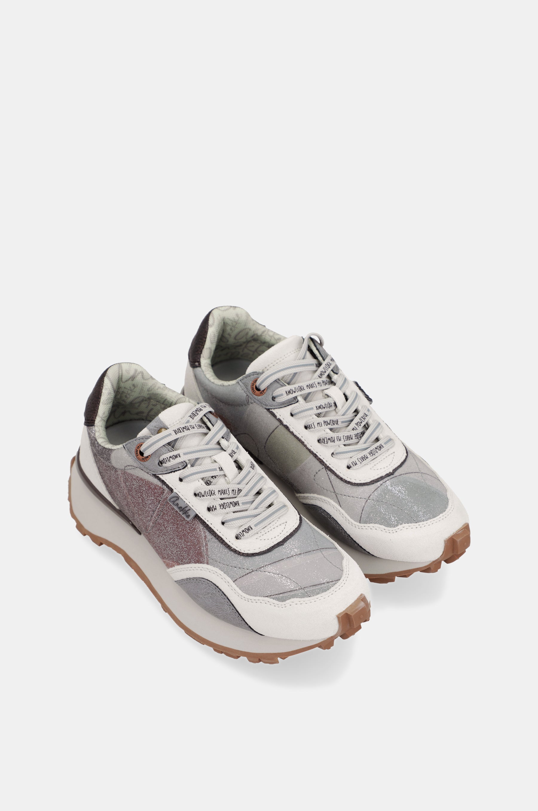 Silver sneakers