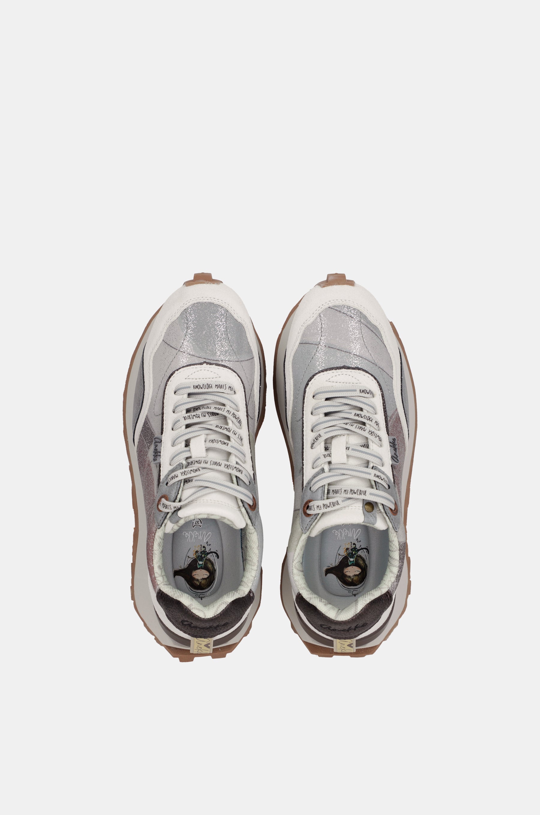 Silver sneakers