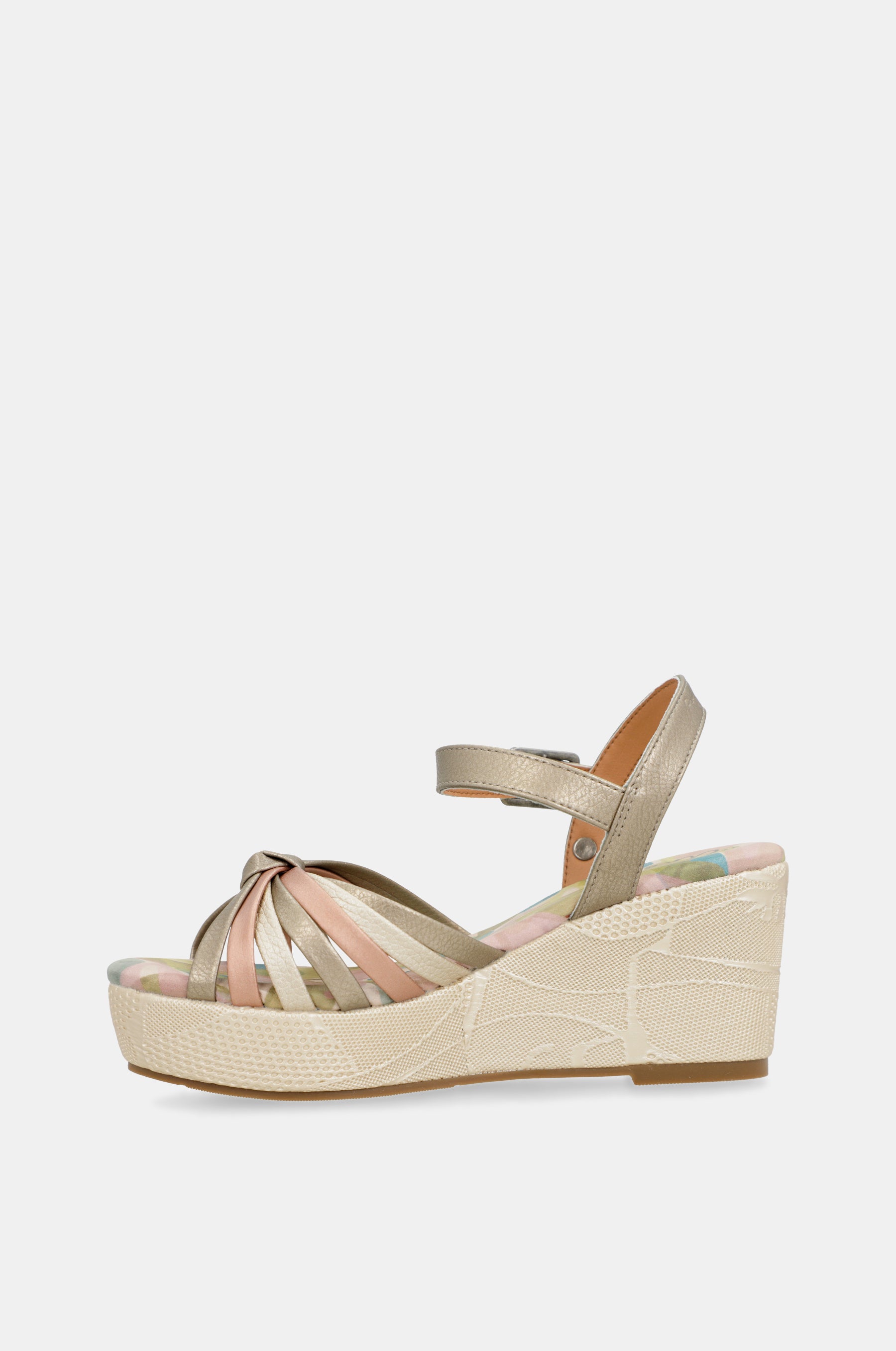 Printed Bloom crossover sandals