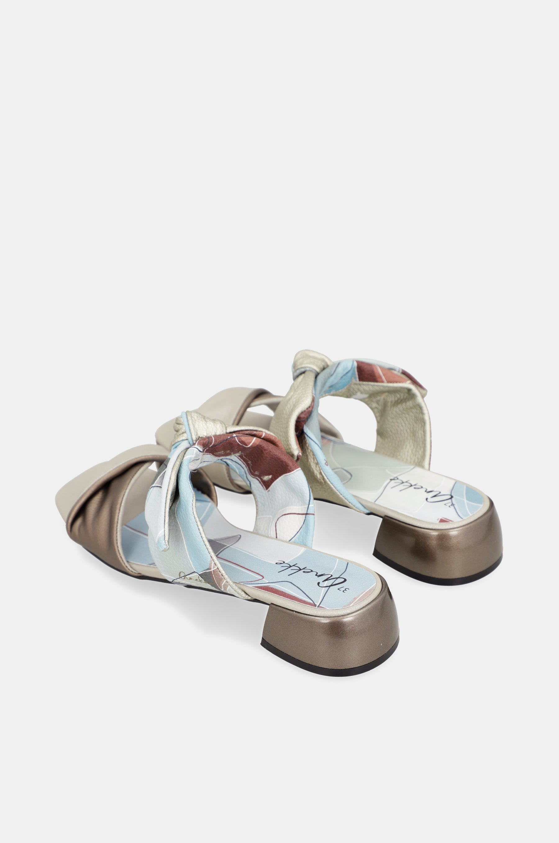 Auralis heeled sandals with knot