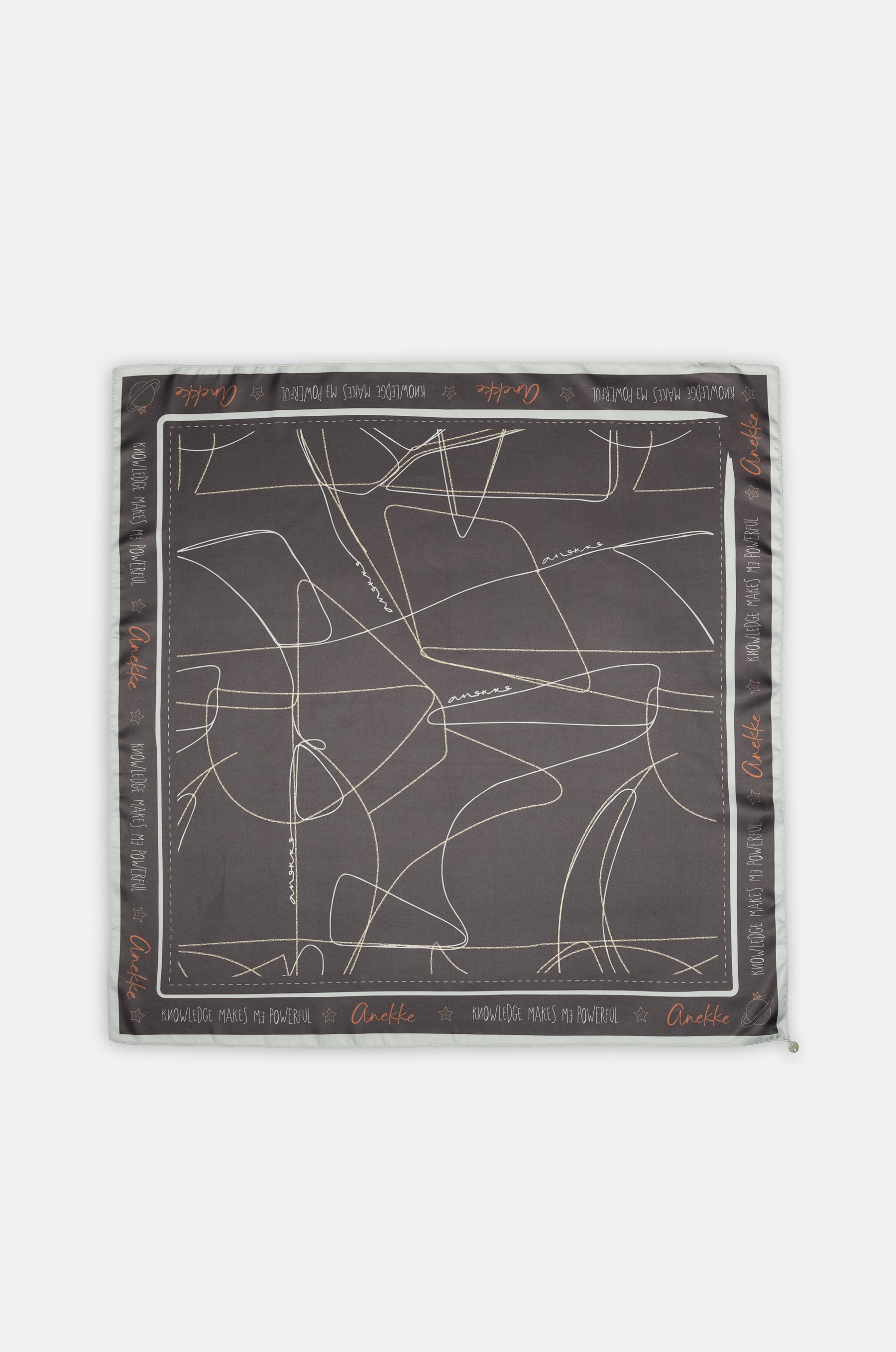 Printed square scarf Auralis