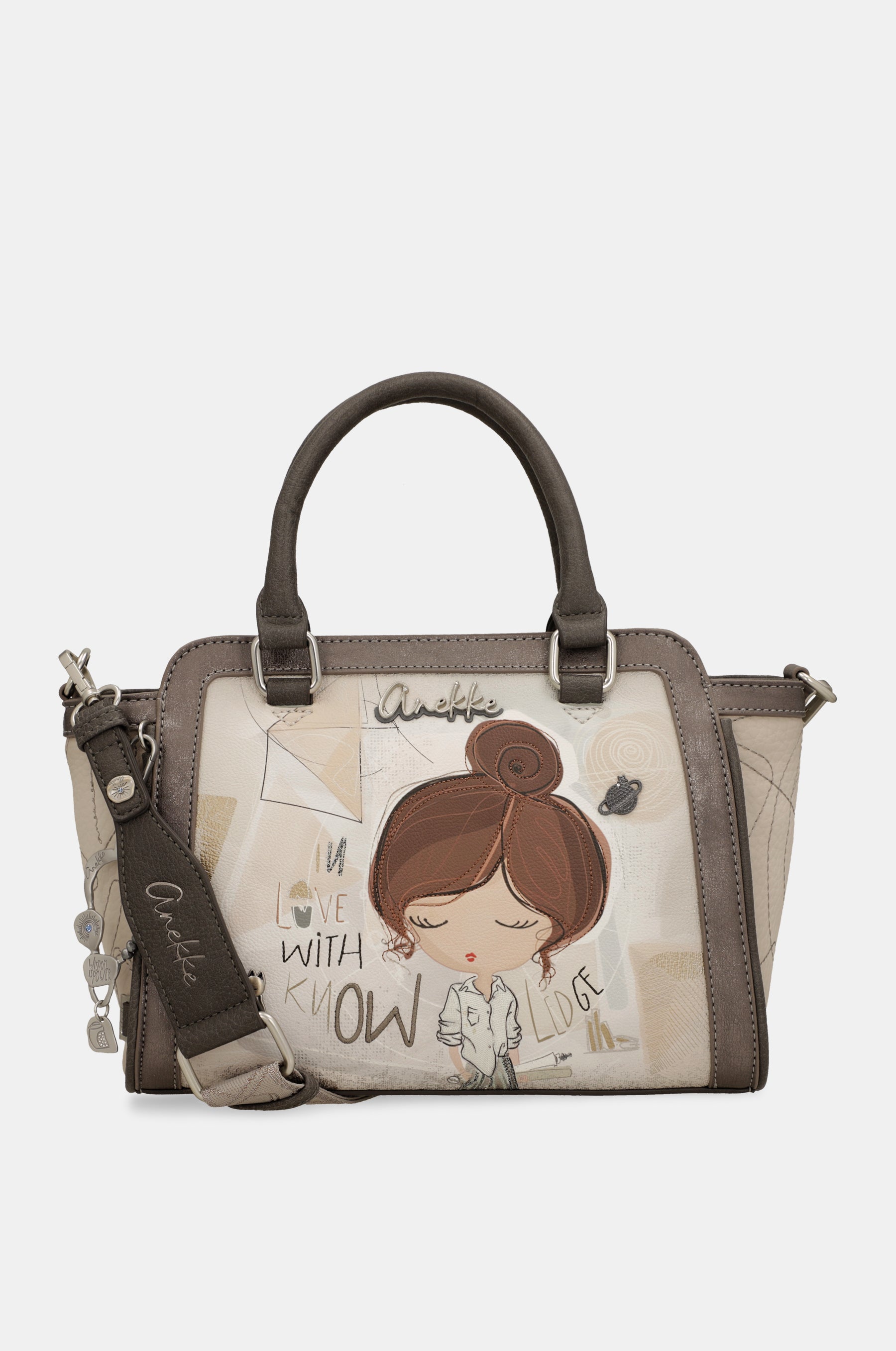 Short-handle bag and crossbody bag Sophia