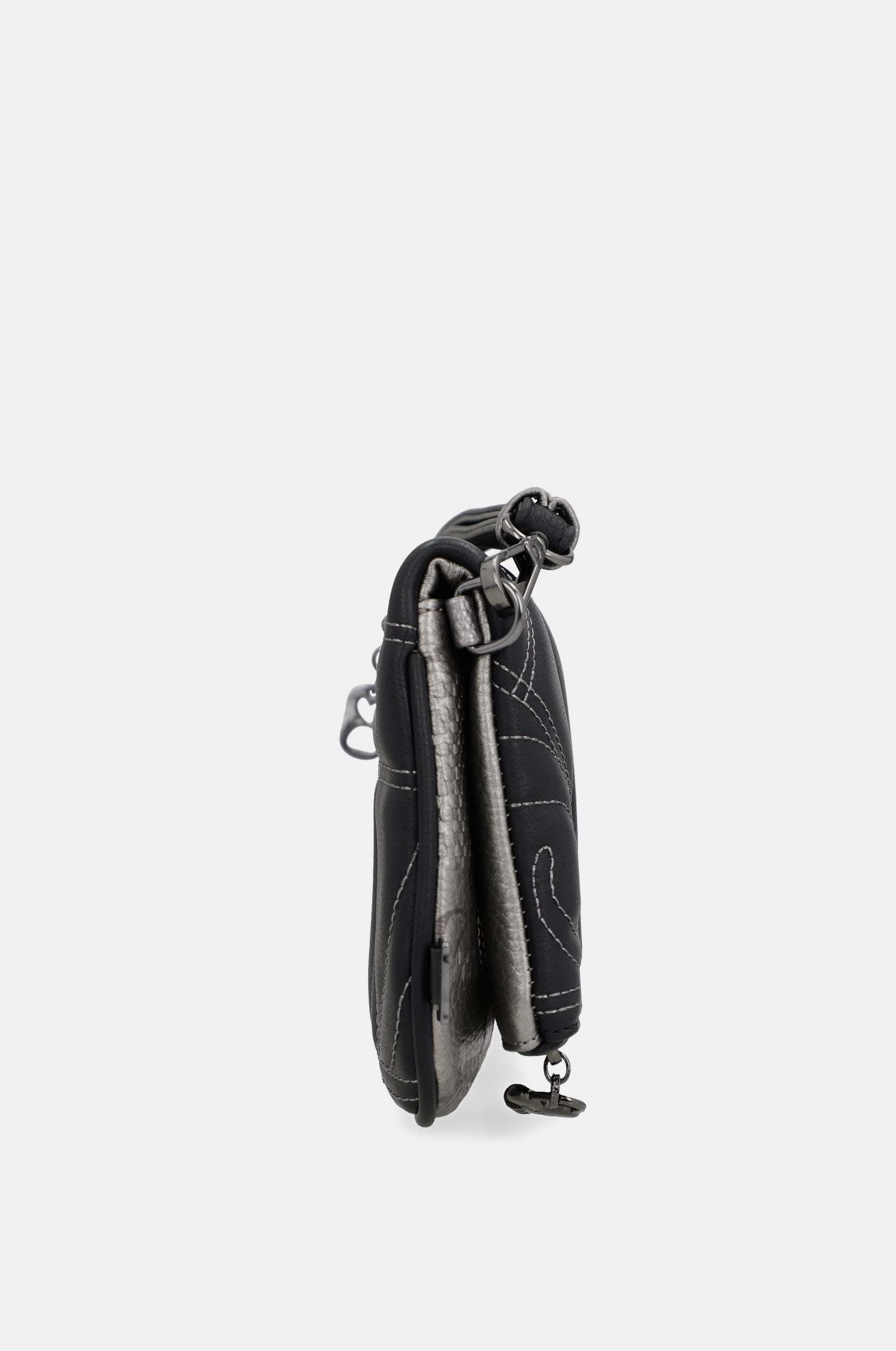 Crossbody bag Iron with metal handle
