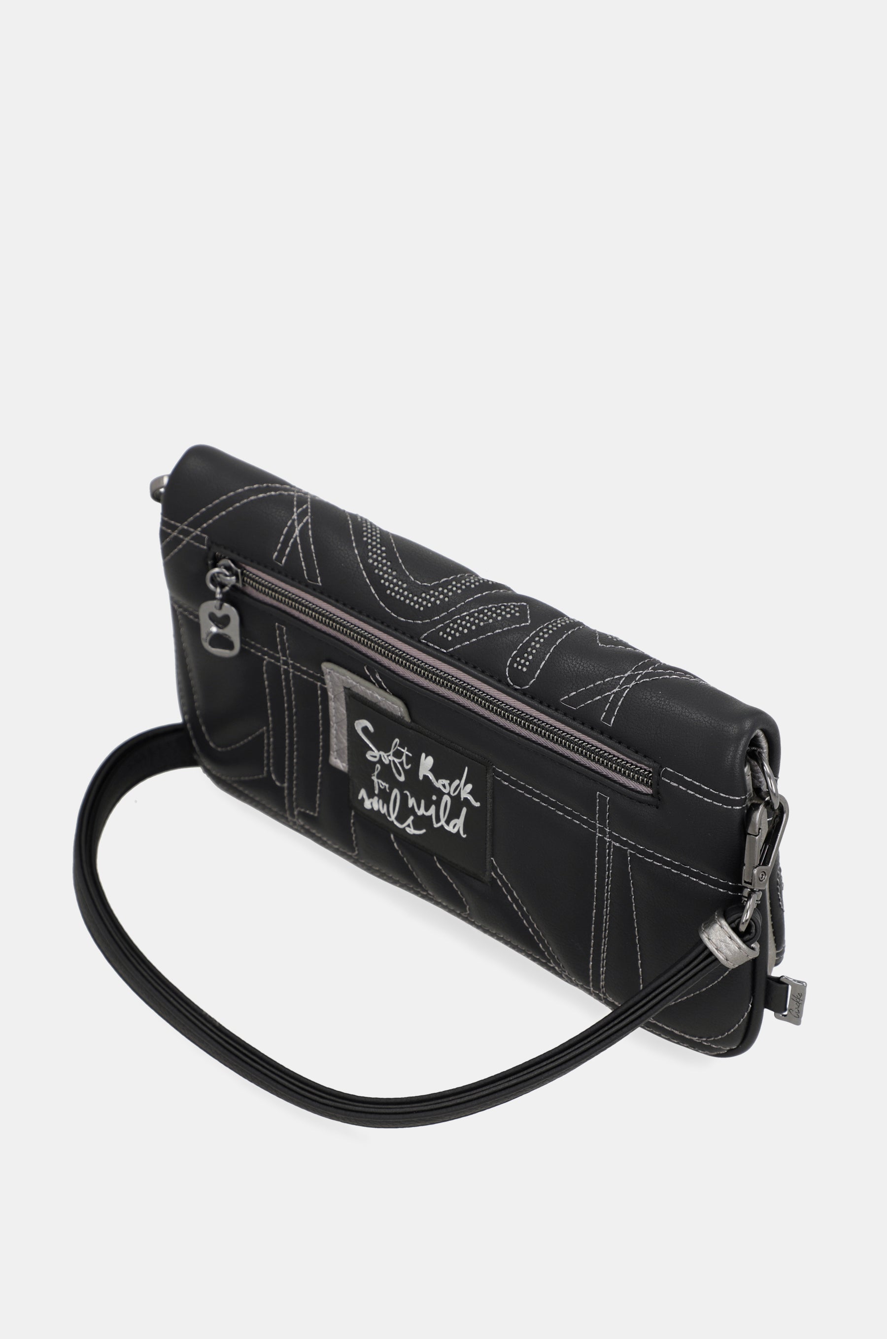 Crossbody bag Iron with metal handle