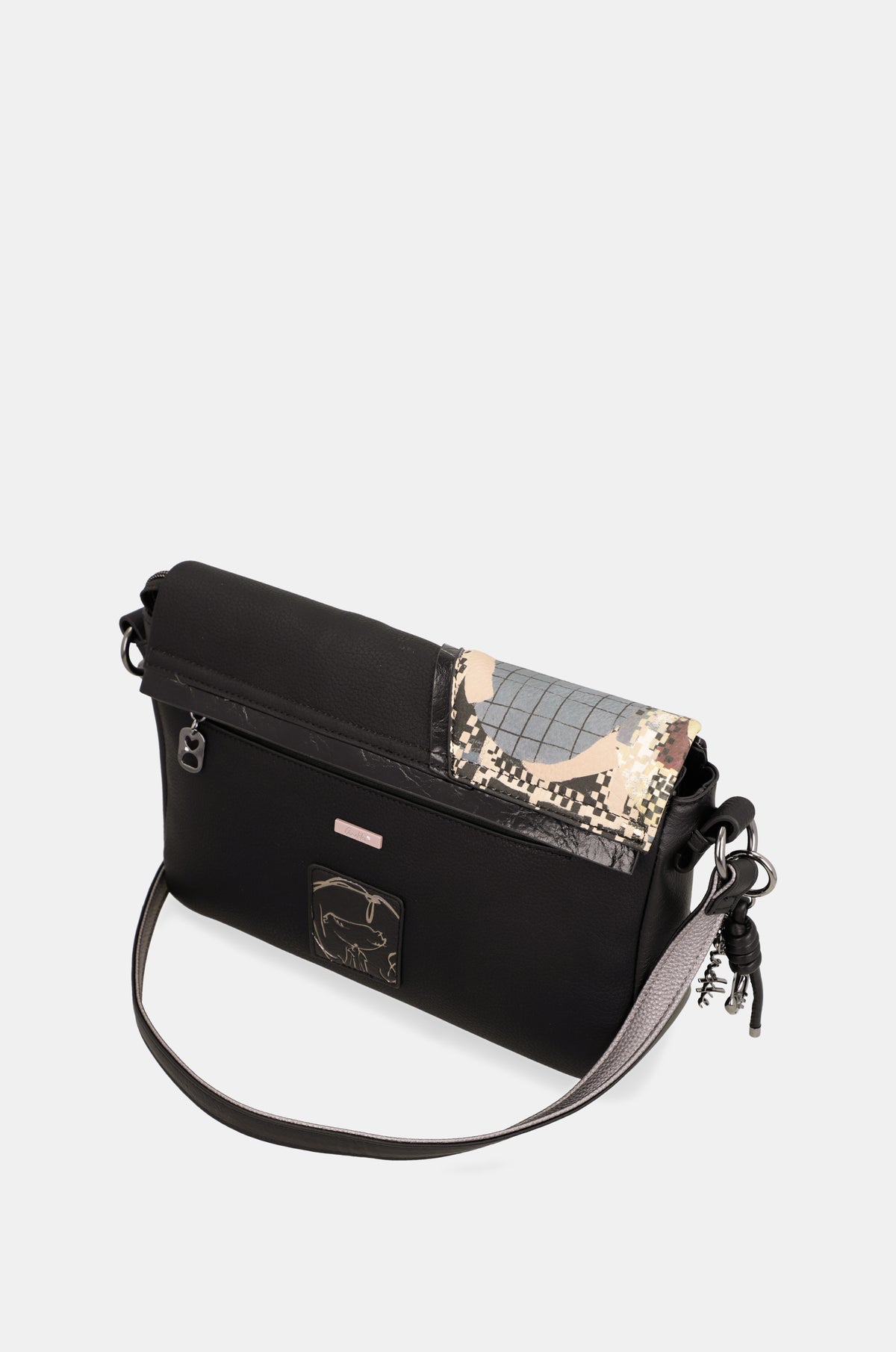 Crossbody bag Iron with flap