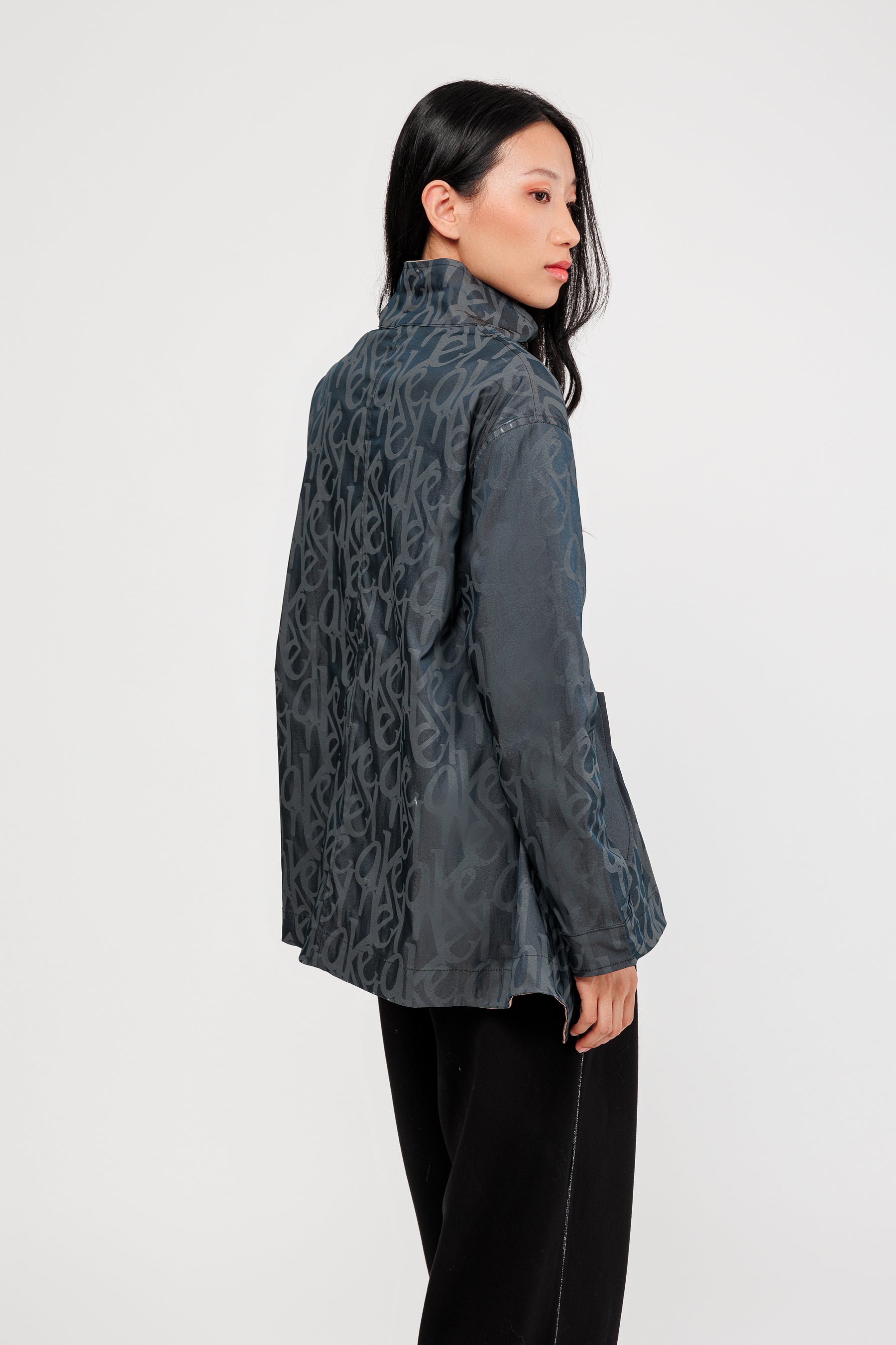 Black & beige reversible jacket