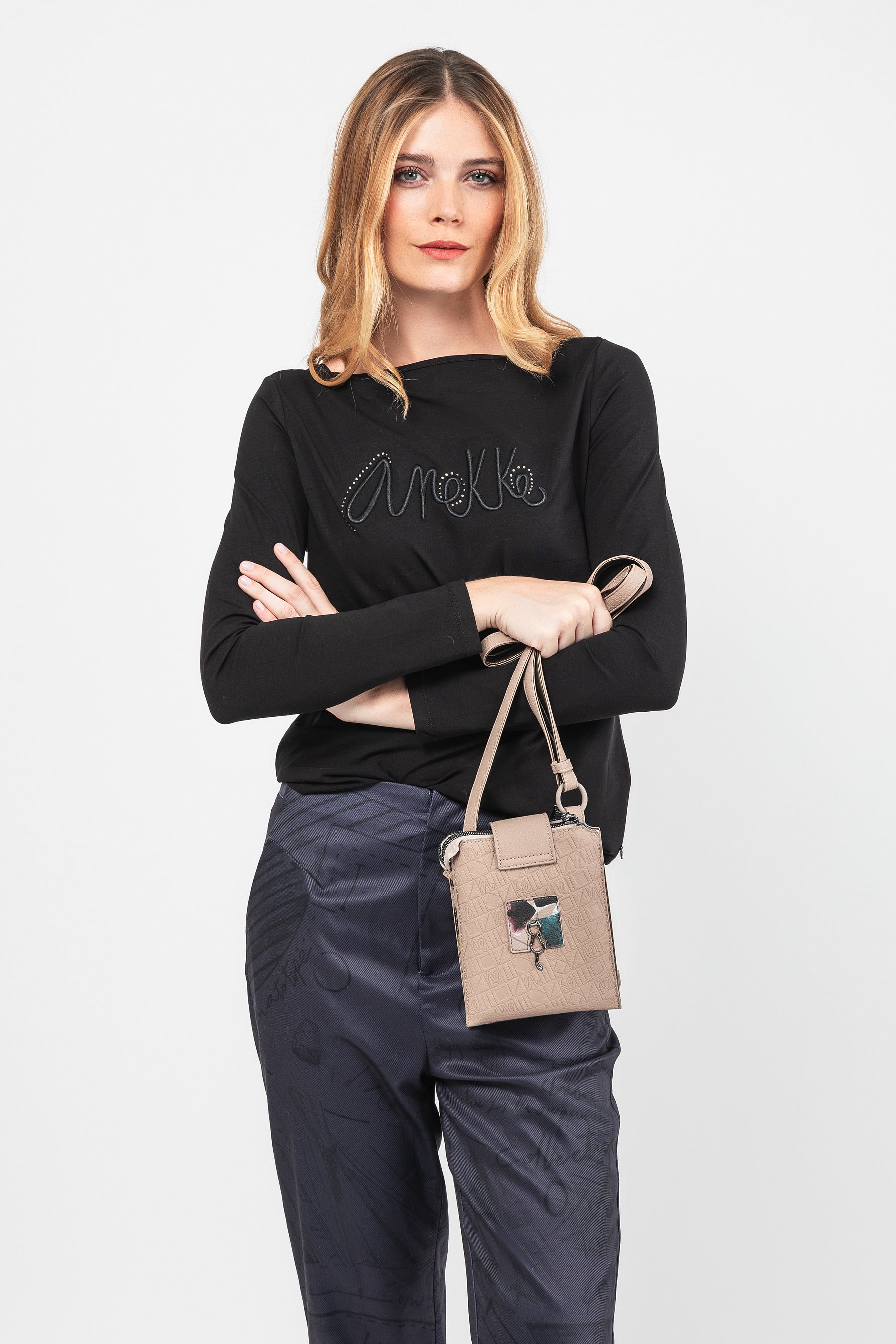 Evolution mini crossbody bag with flap