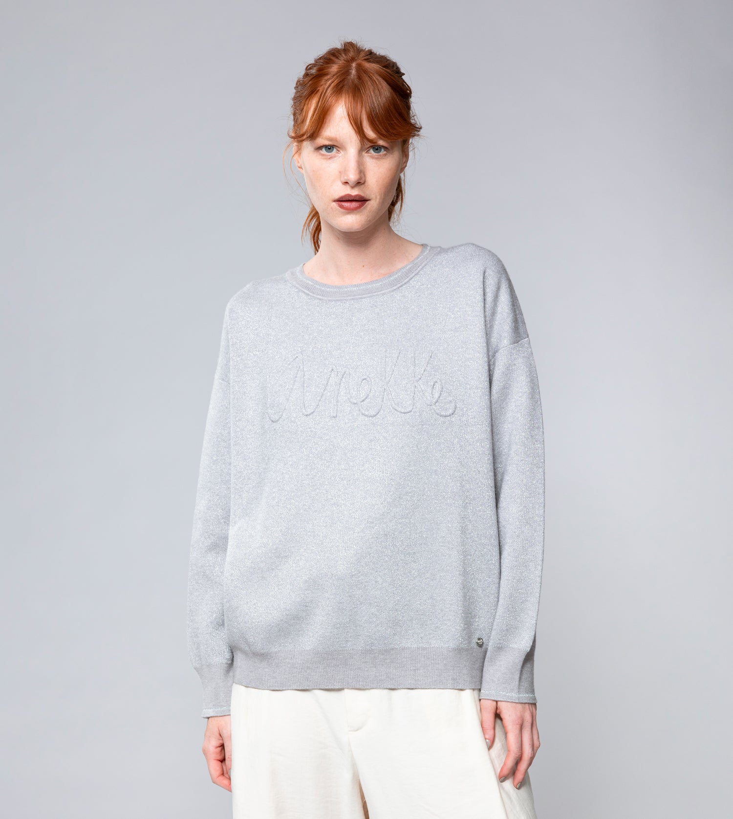Gray Contemporary Sweater