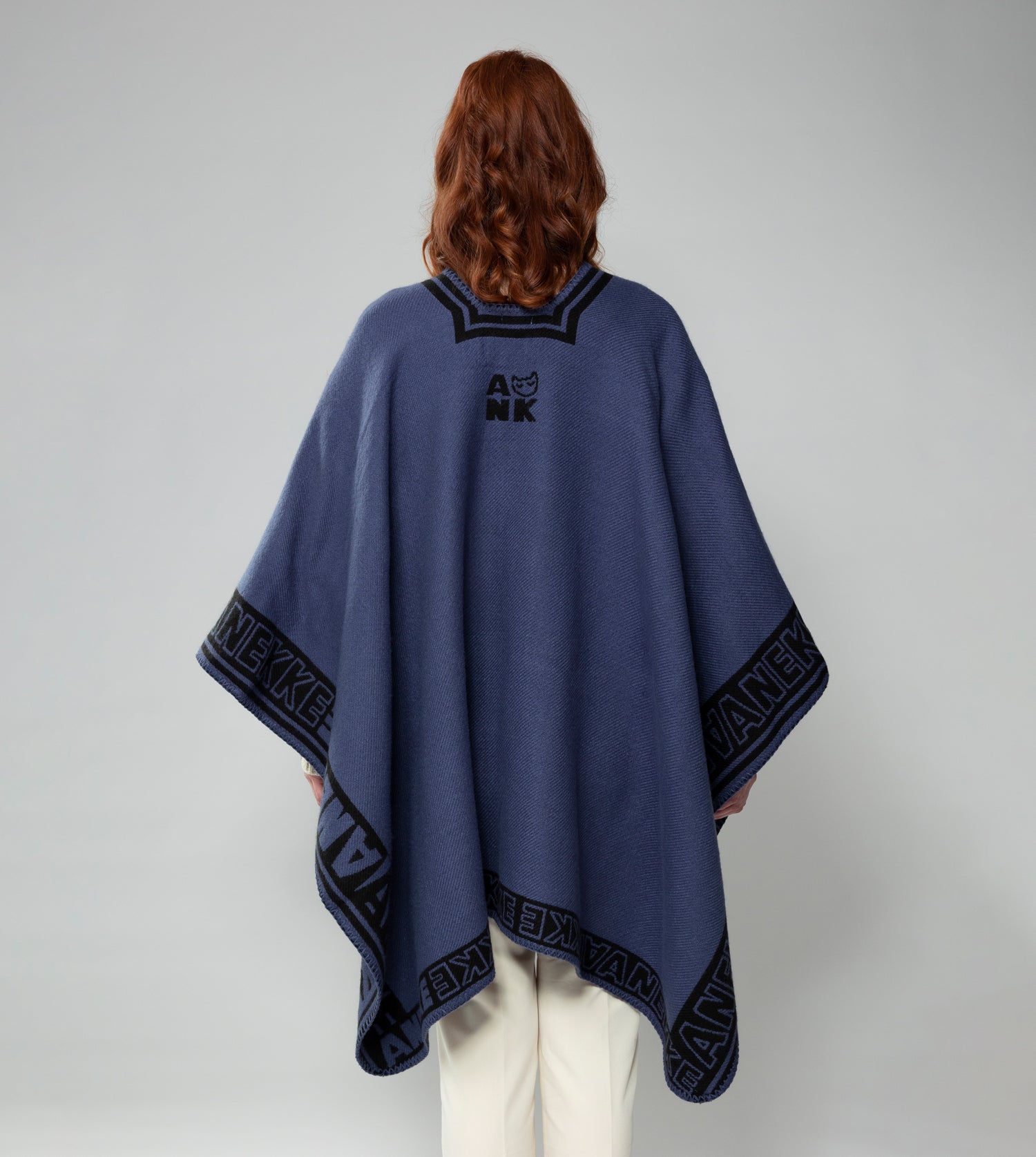 Navy Blue Shodō Poncho