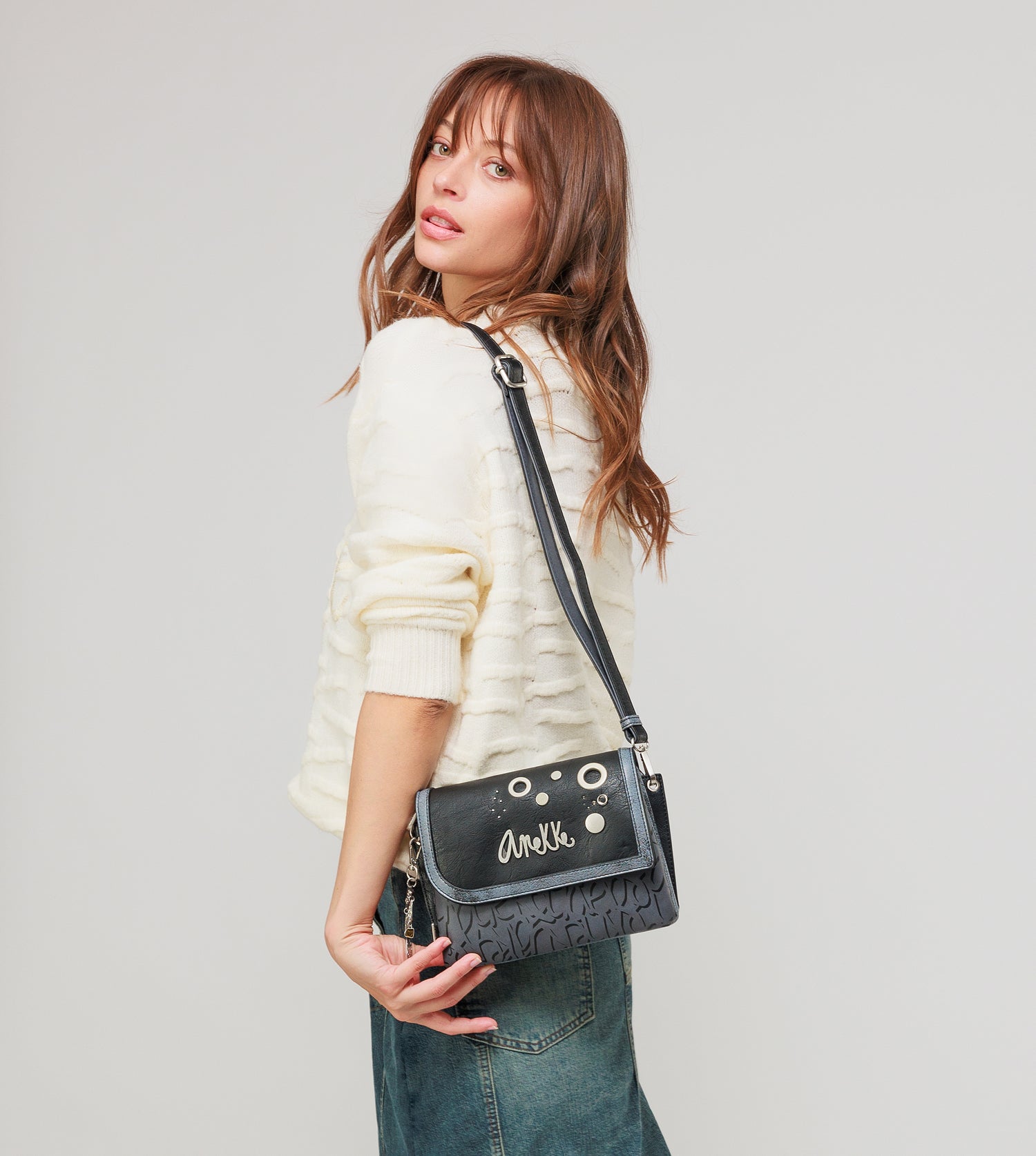 Crust crossbody bag with flap