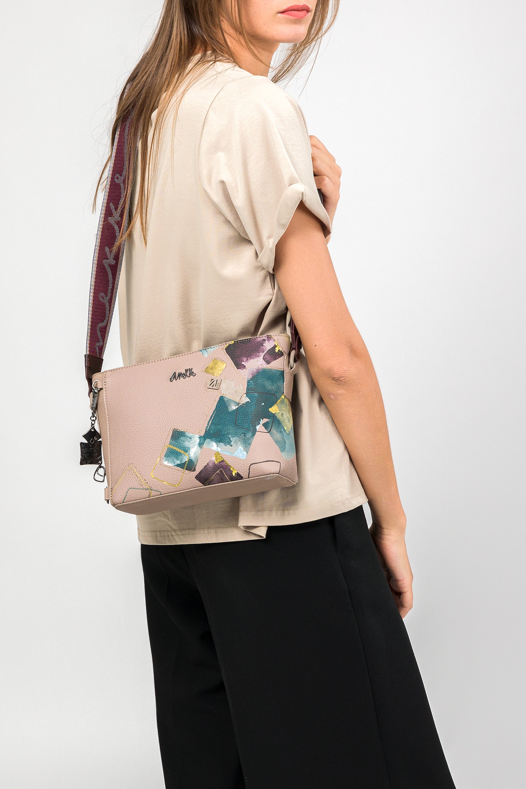 Evolution square crossbody bag